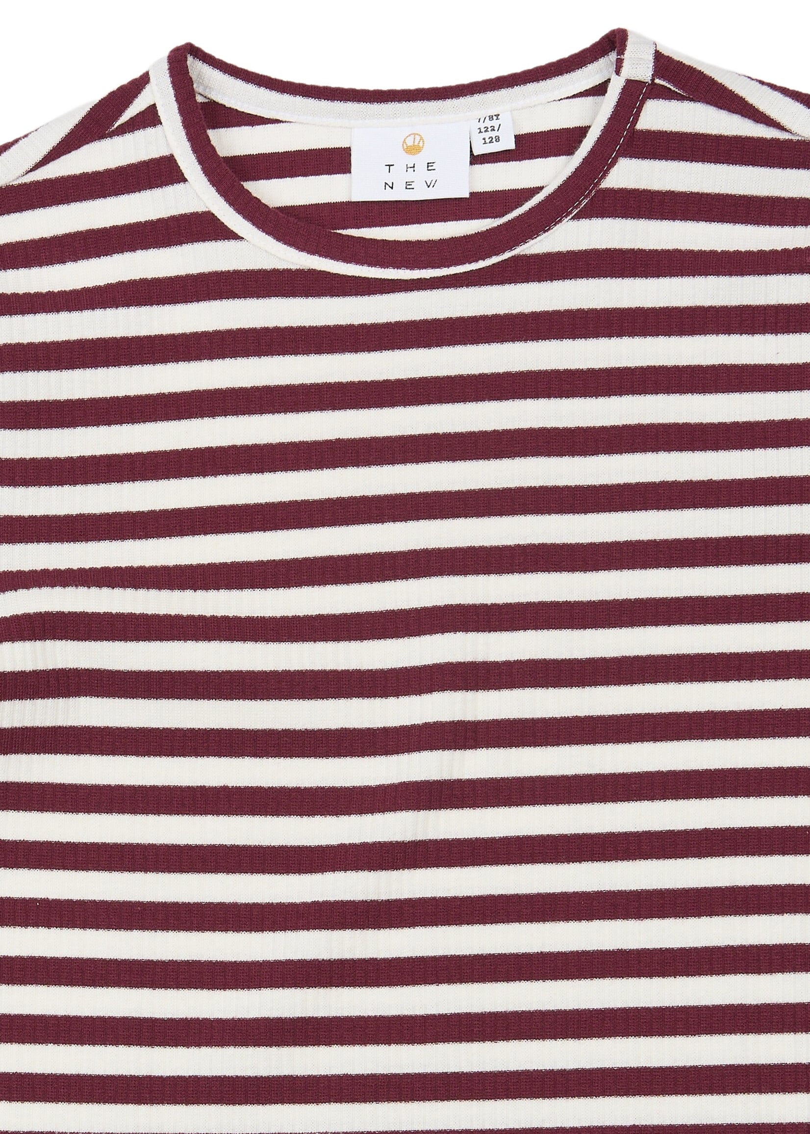 THE NEW The New | TNMoore L_S Rib Tee – Gardenia Striped