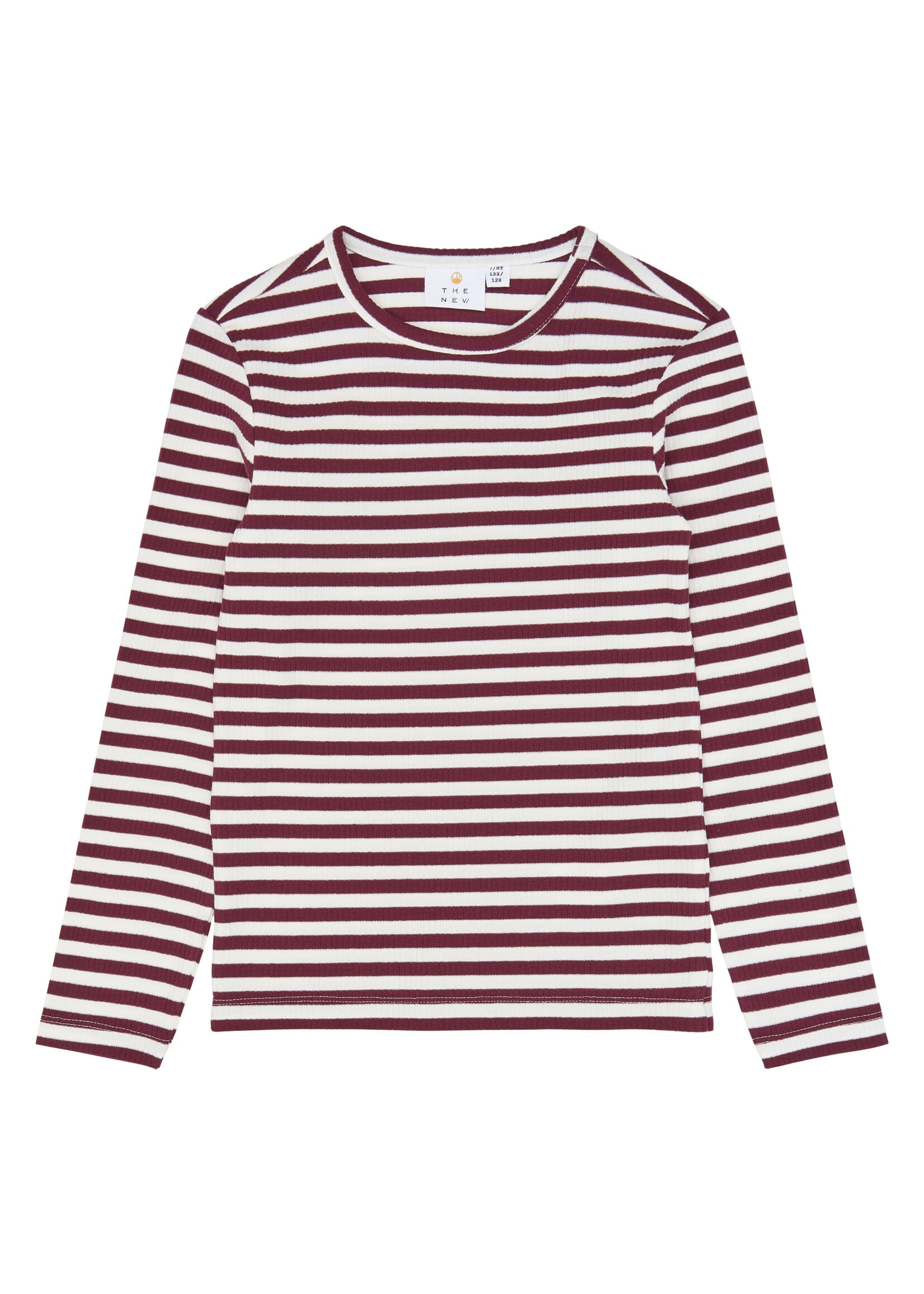 THE NEW The New | TNMoore L_S Rib Tee – Gardenia Striped