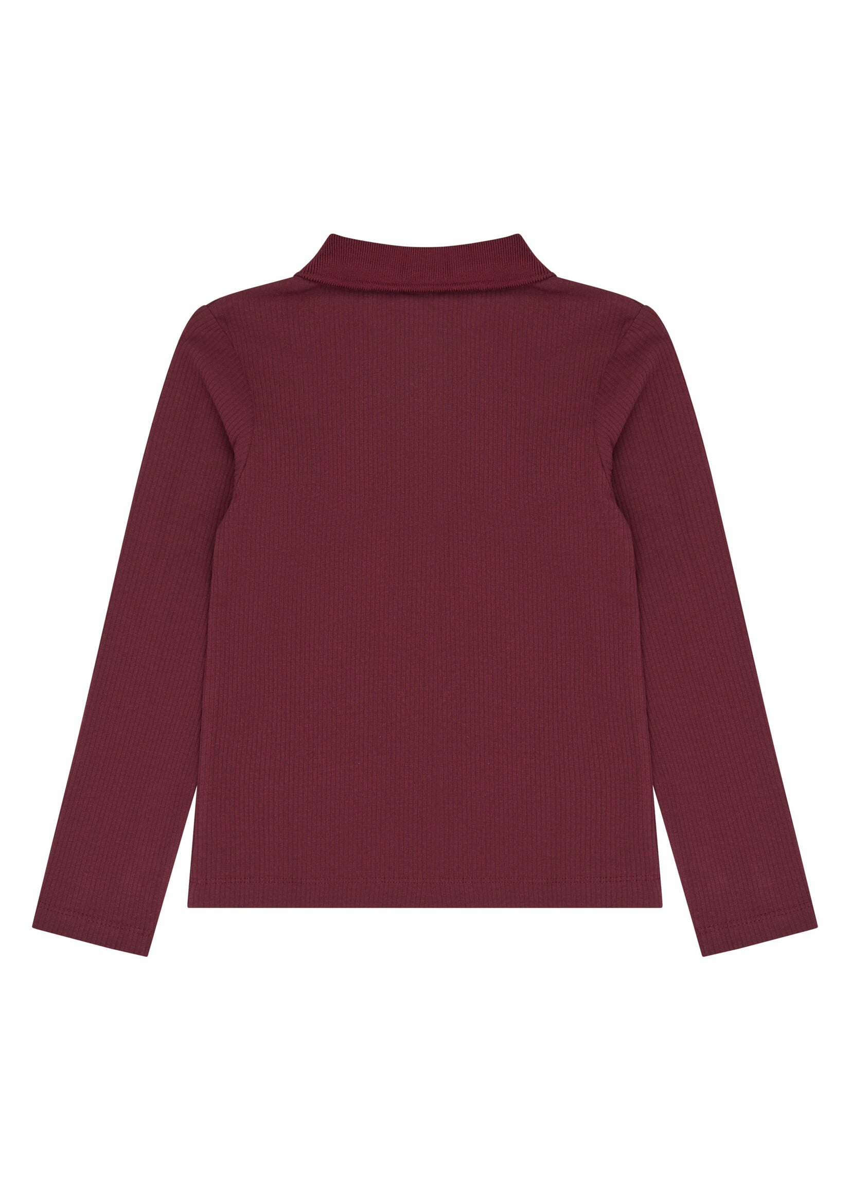 THE NEW The New | TNVarena L_S Rib Polo – Burgundy TN