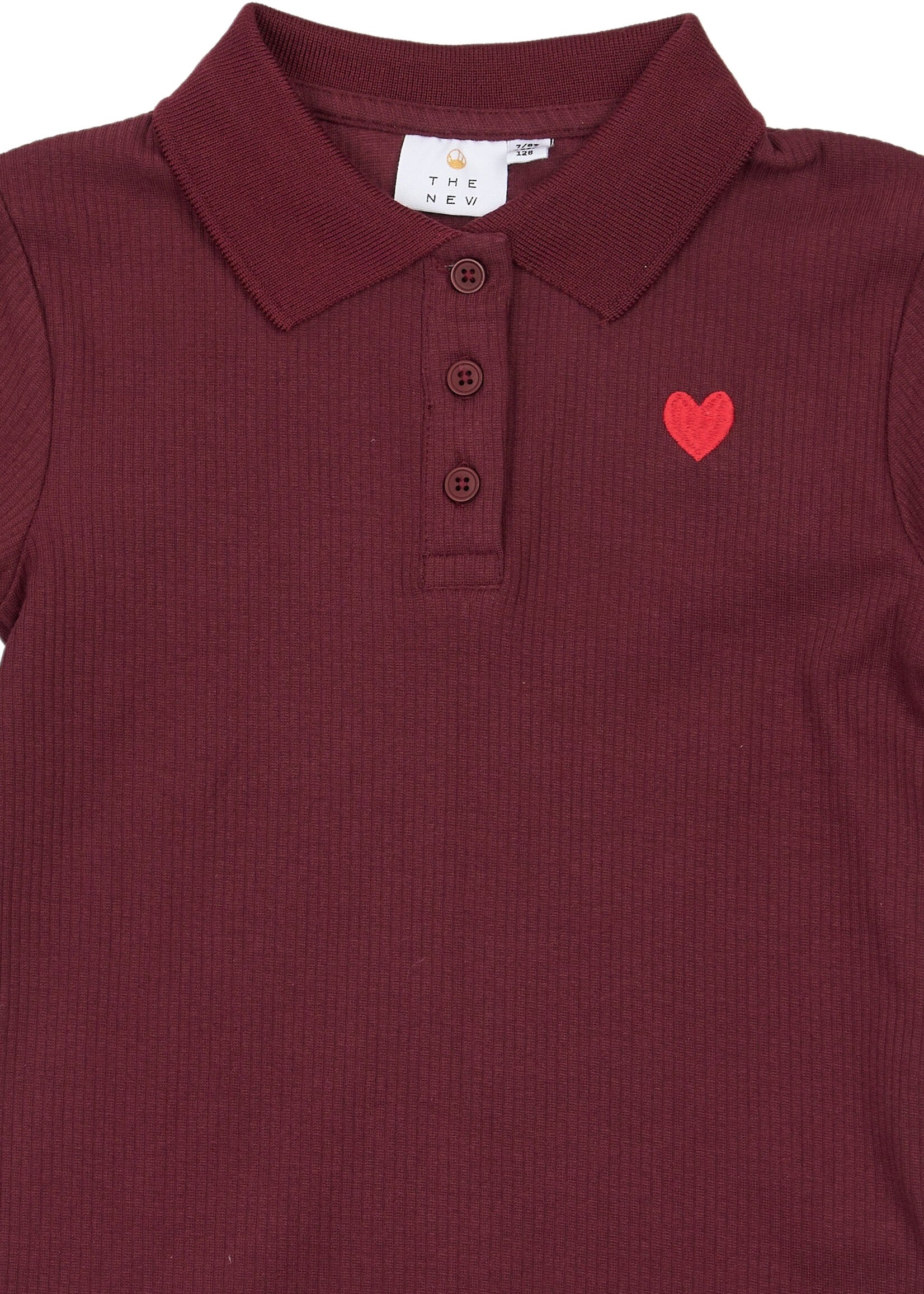 THE NEW The New | TNVarena L_S Rib Polo – Burgundy TN
