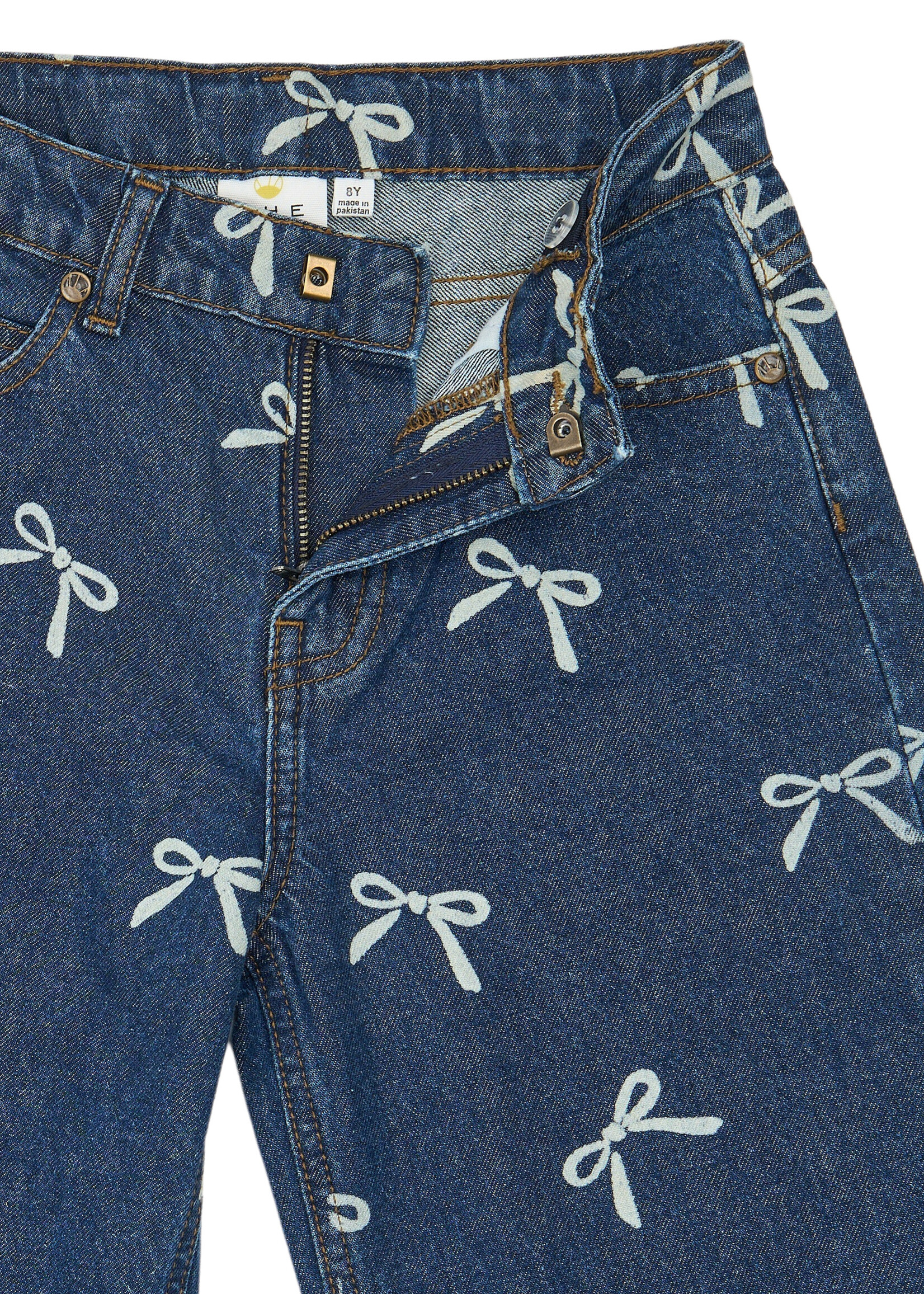 THE NEW The New | TNVirginia Wide Fit Jeans – Medium Blue Denim AOP