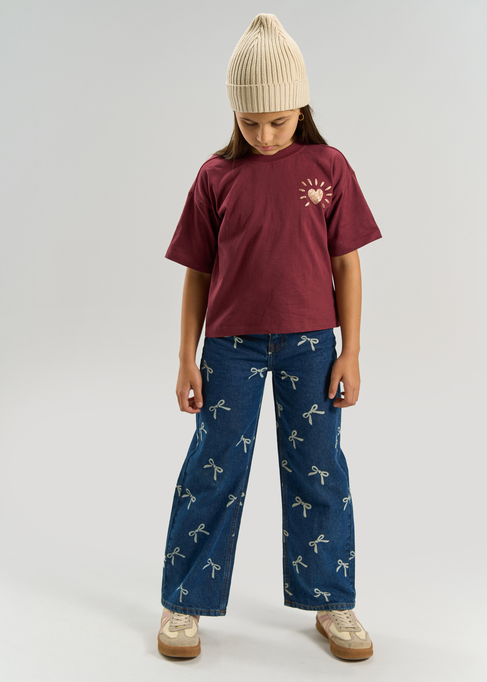 THE NEW The New | TNVirginia Wide Fit Jeans – Medium Blue Denim AOP