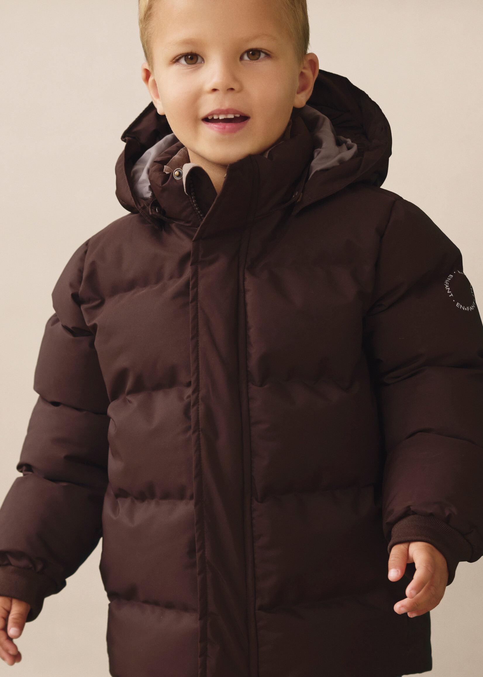En Fant En Fant | Jacket Quilt, Solid – Coffee Bean