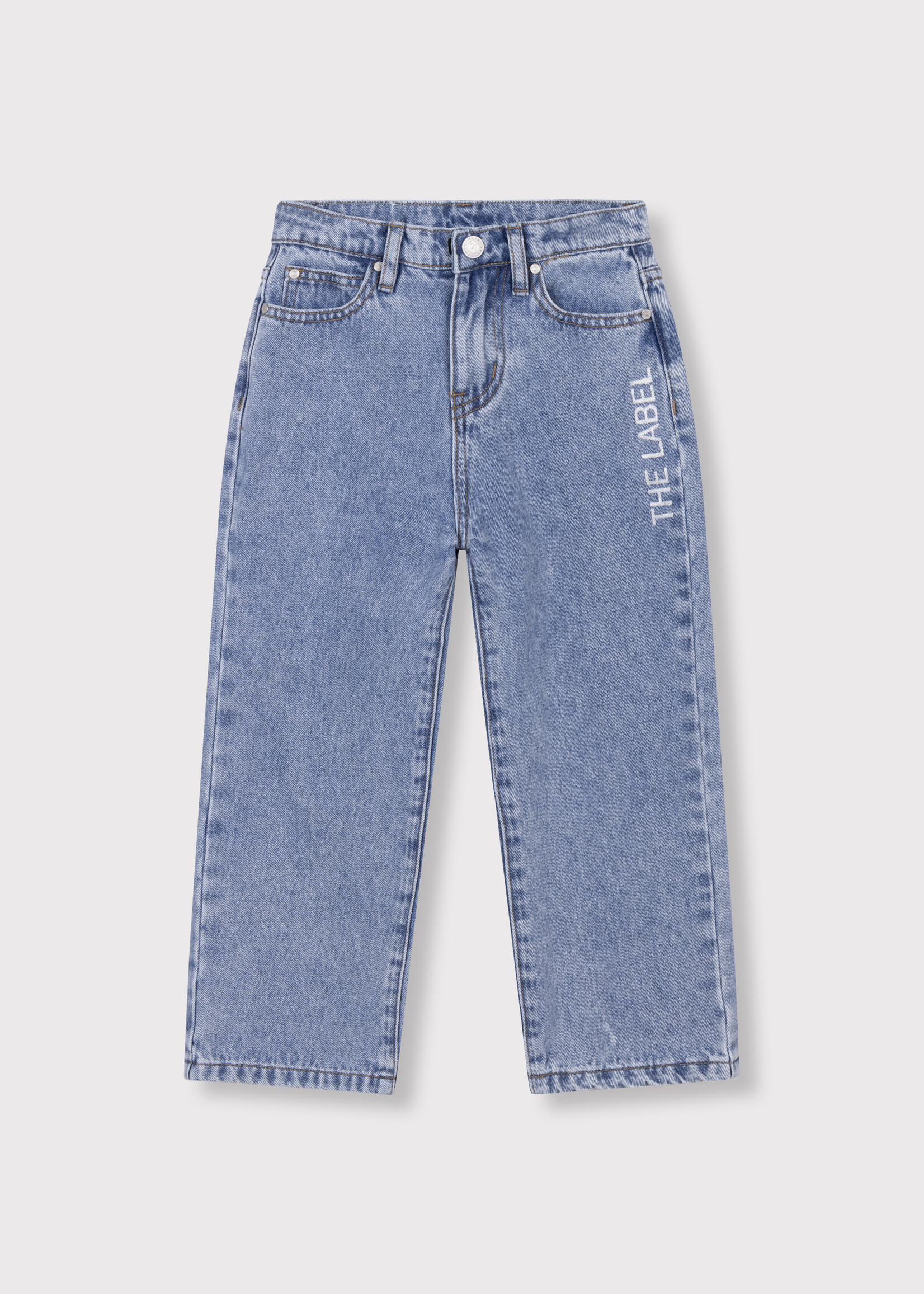 Alix The Label Alix The Label | Kids woven flowy denim pants - Mid denim blue