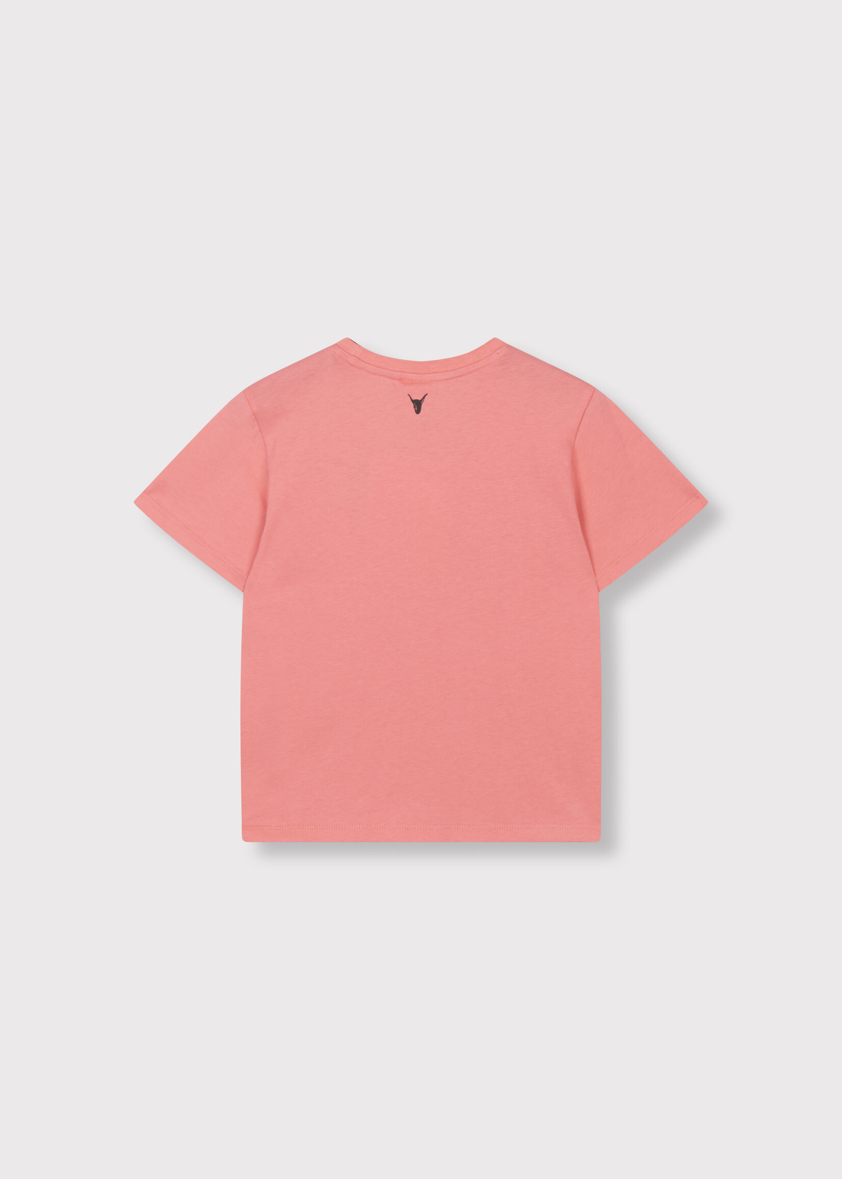Alix The Label Alix The Label | kids knitted The label T-shirt - Bright coral