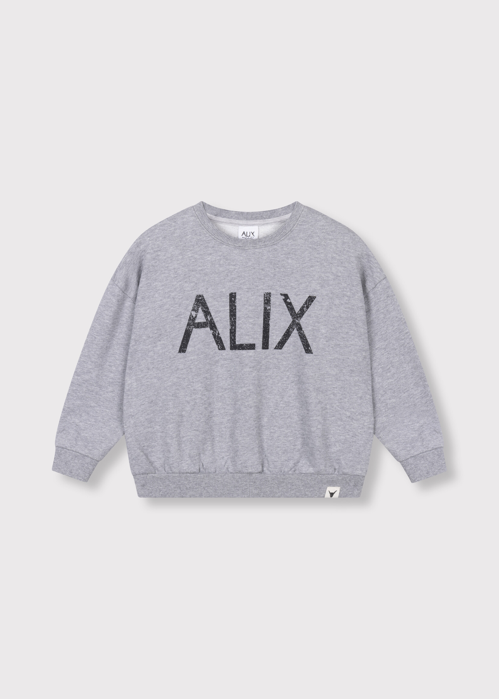 Alix The Label Alix The Label | Kids knitted world tour sweater - Soft grey melange