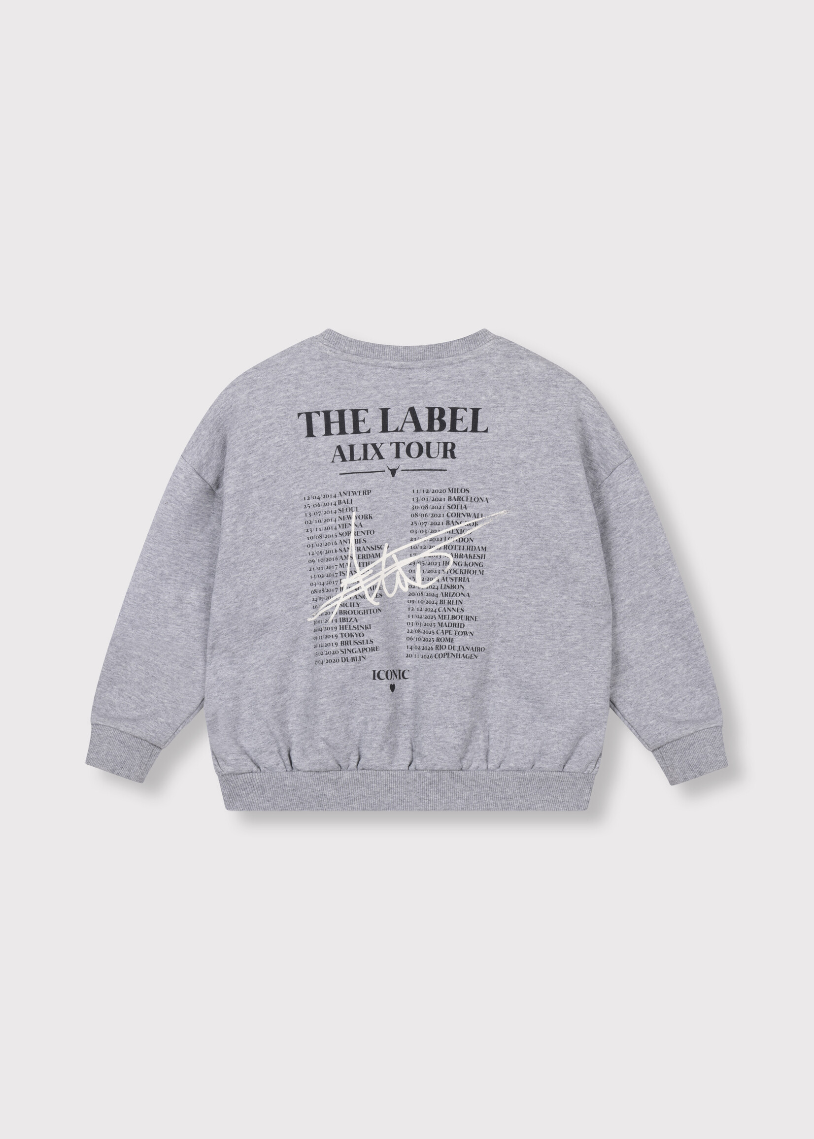 Alix The Label Alix The Label | Kids knitted world tour sweater - Soft grey melange