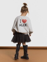 Alix The Label Alix The Label | Kids knitted batwing sweater - Light grey melange