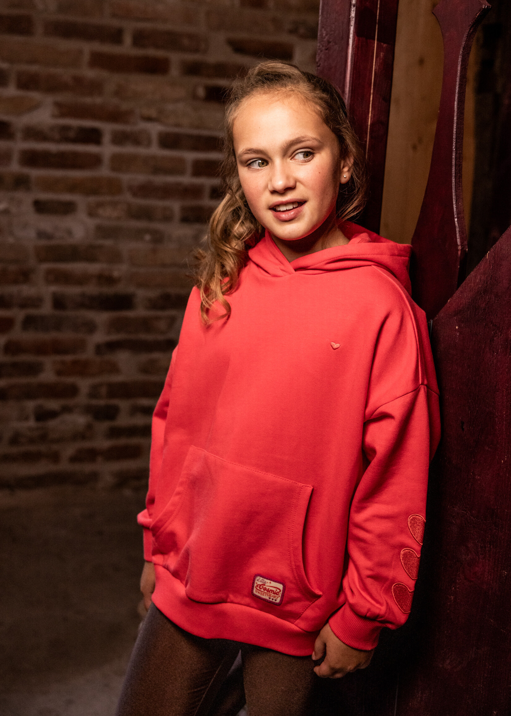 LOOXS Little LOOXS Little | Little oversized hoody - hot coral