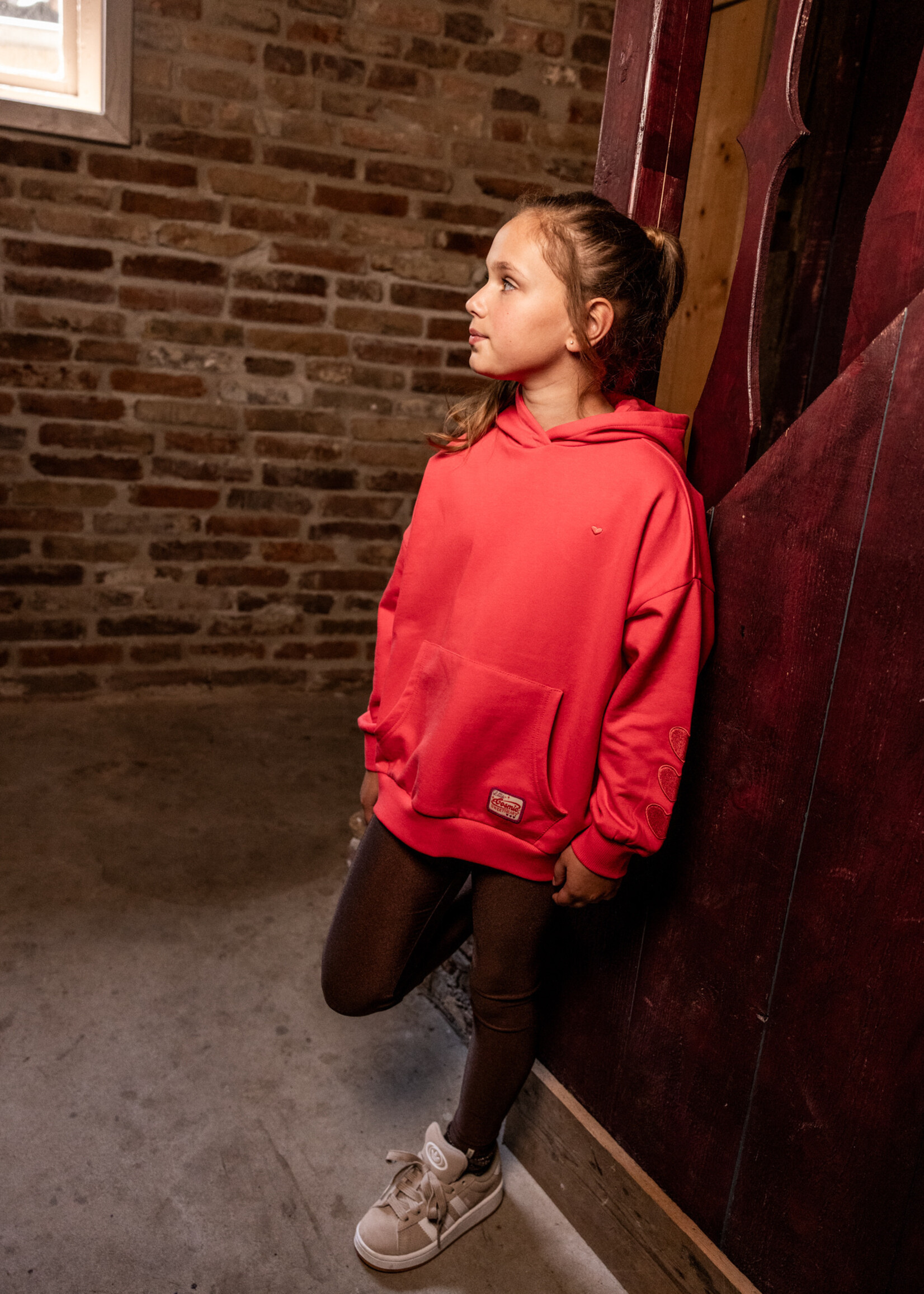 LOOXS Little LOOXS Little | Little oversized hoody - hot coral