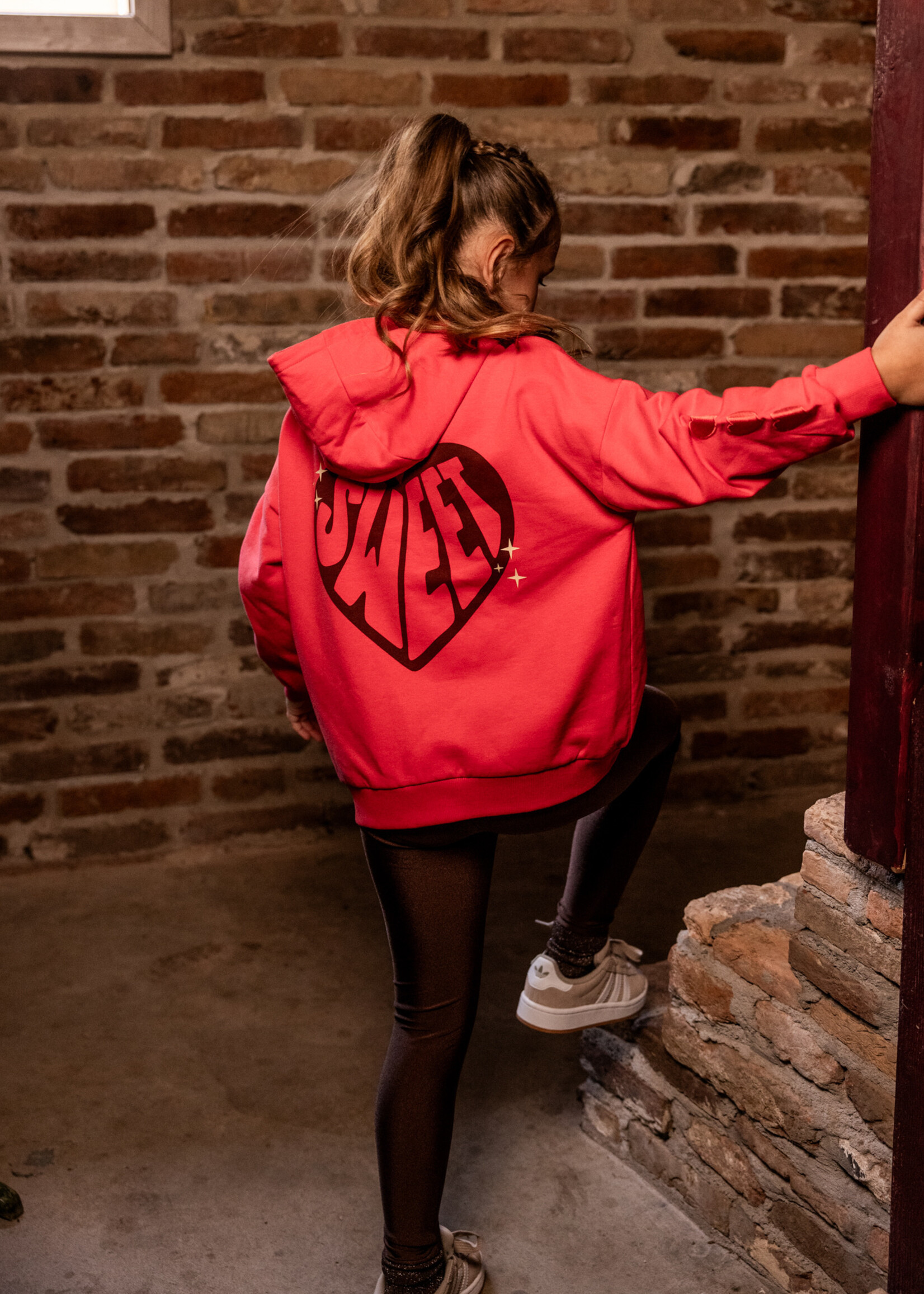 LOOXS Little LOOXS Little | Little oversized hoody - hot coral