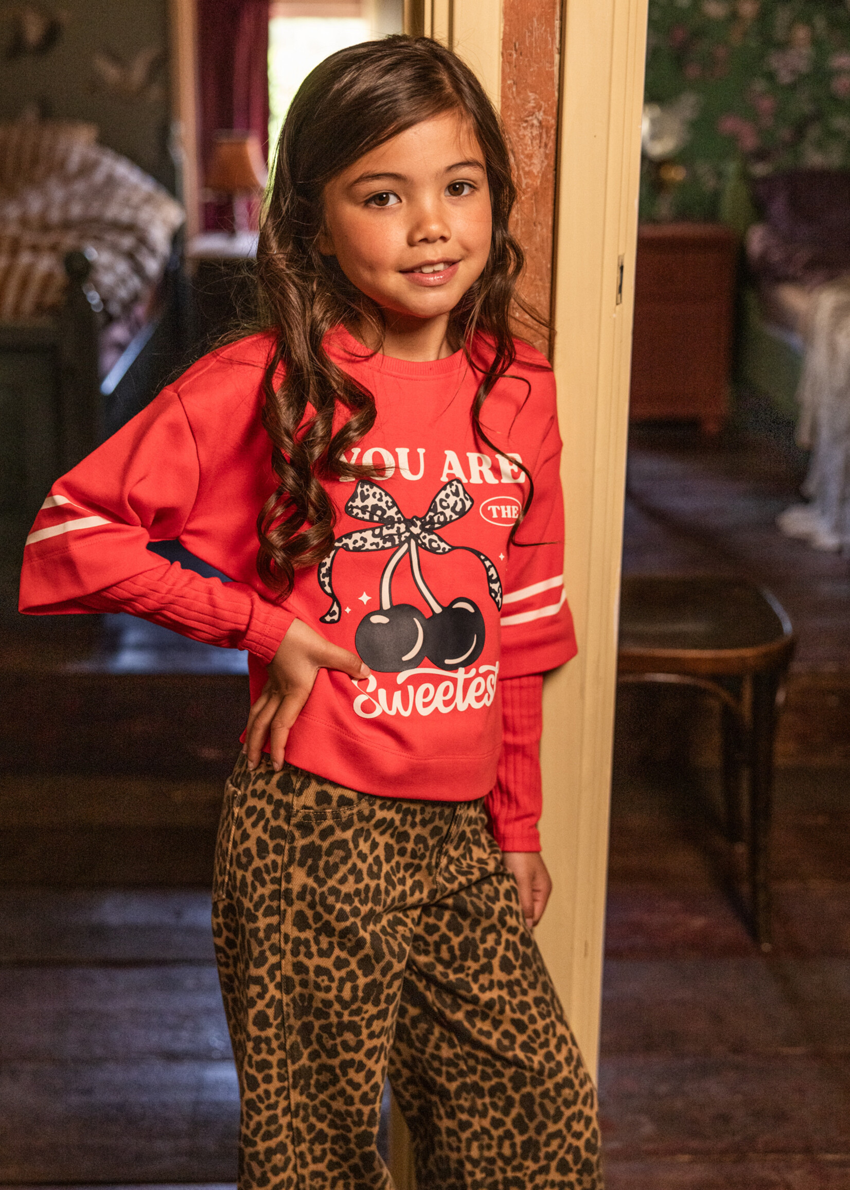 LOOXS Little LOOXS Little | Little interlock T-shirt - Fire