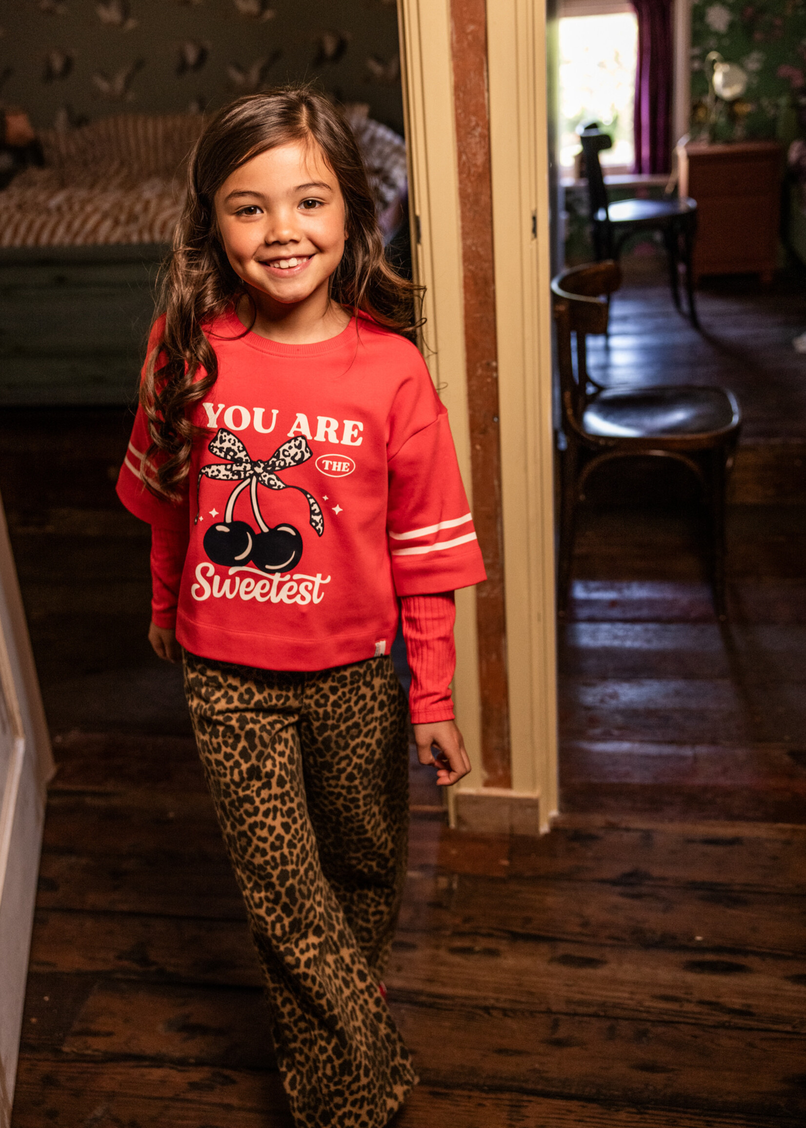 LOOXS Little LOOXS Little | Little interlock T-shirt - Fire