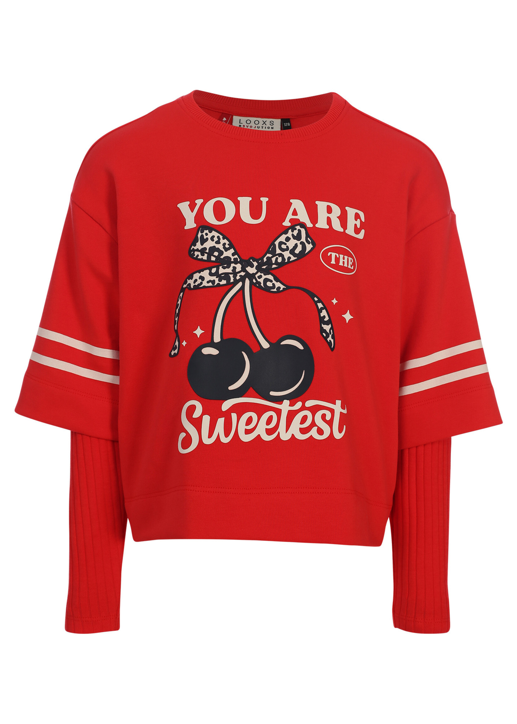 LOOXS Little LOOXS Little | Little interlock T-shirt - Fire