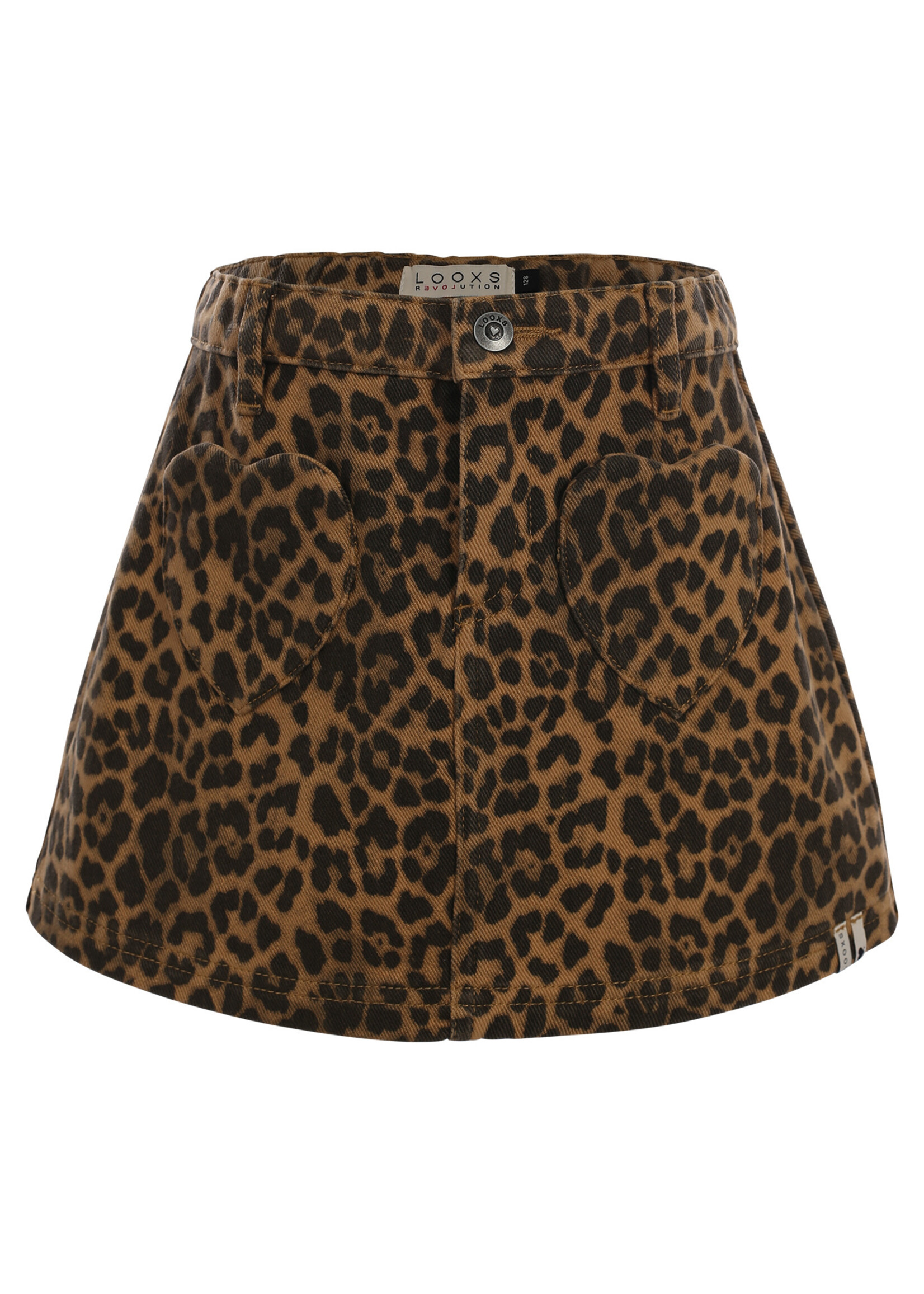 LOOXS Little LOOXS Little | Little leopard jeans skirt - DESERT LEOPARD