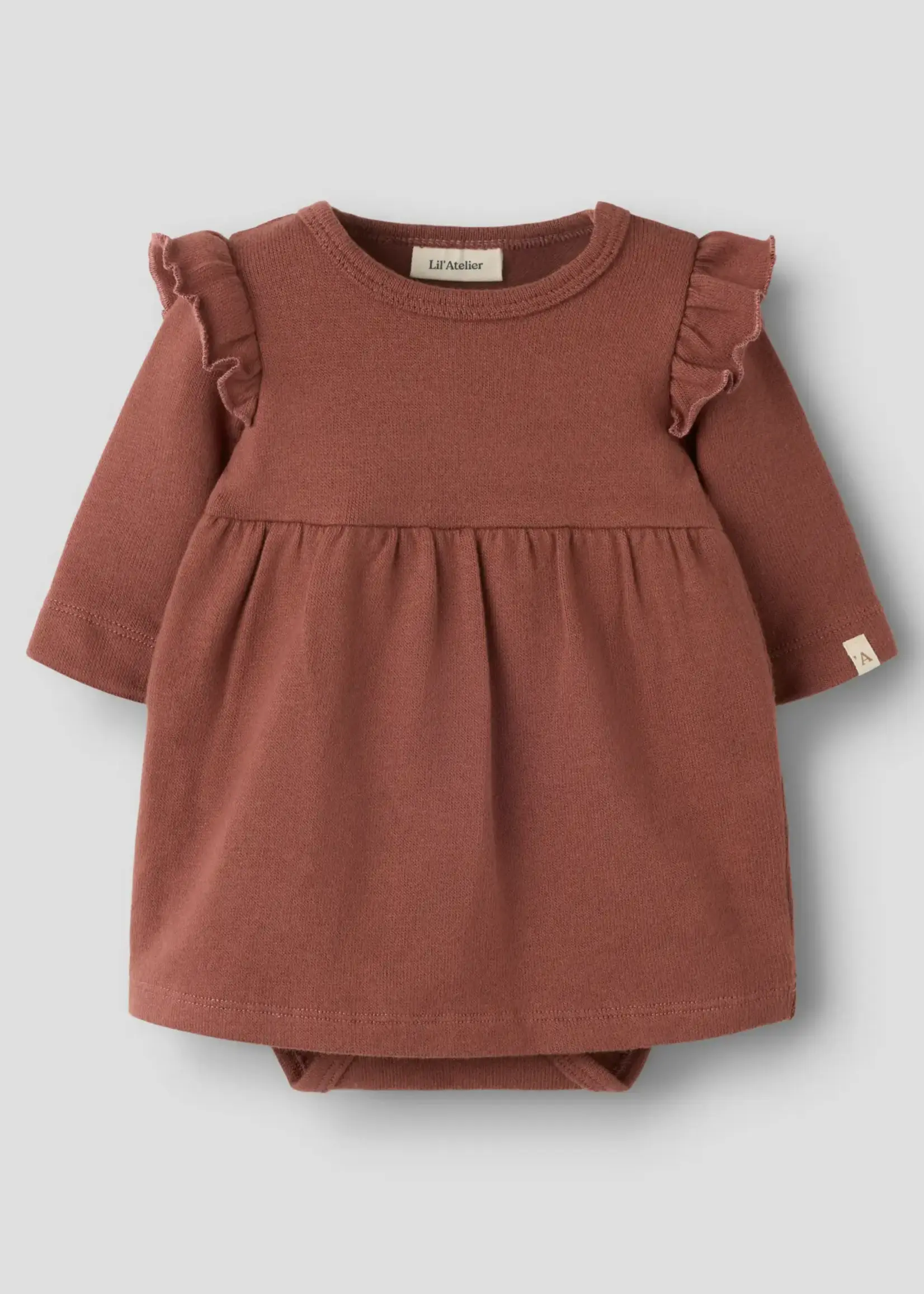 Lil’ Atelier Name it | NBFTHORO ls loose body dress lil - Mahogany