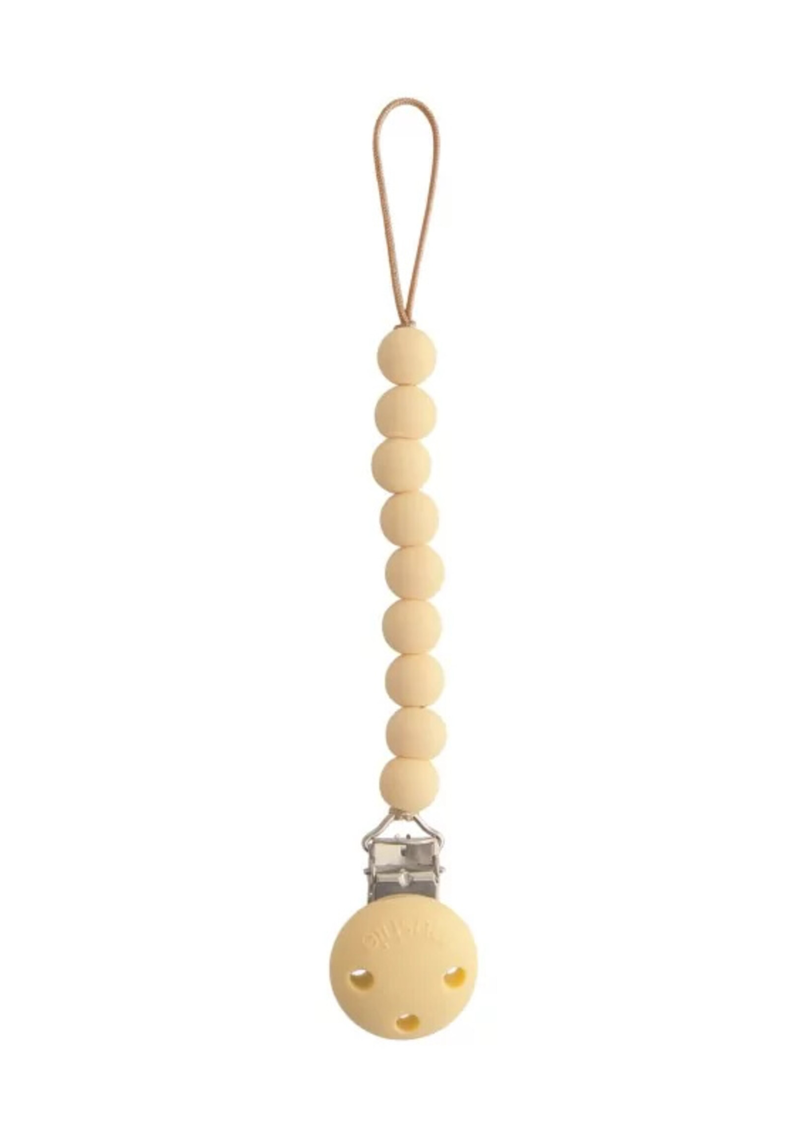 Mushie Mushie | Pacifier Clip Hera - Pale Yellow