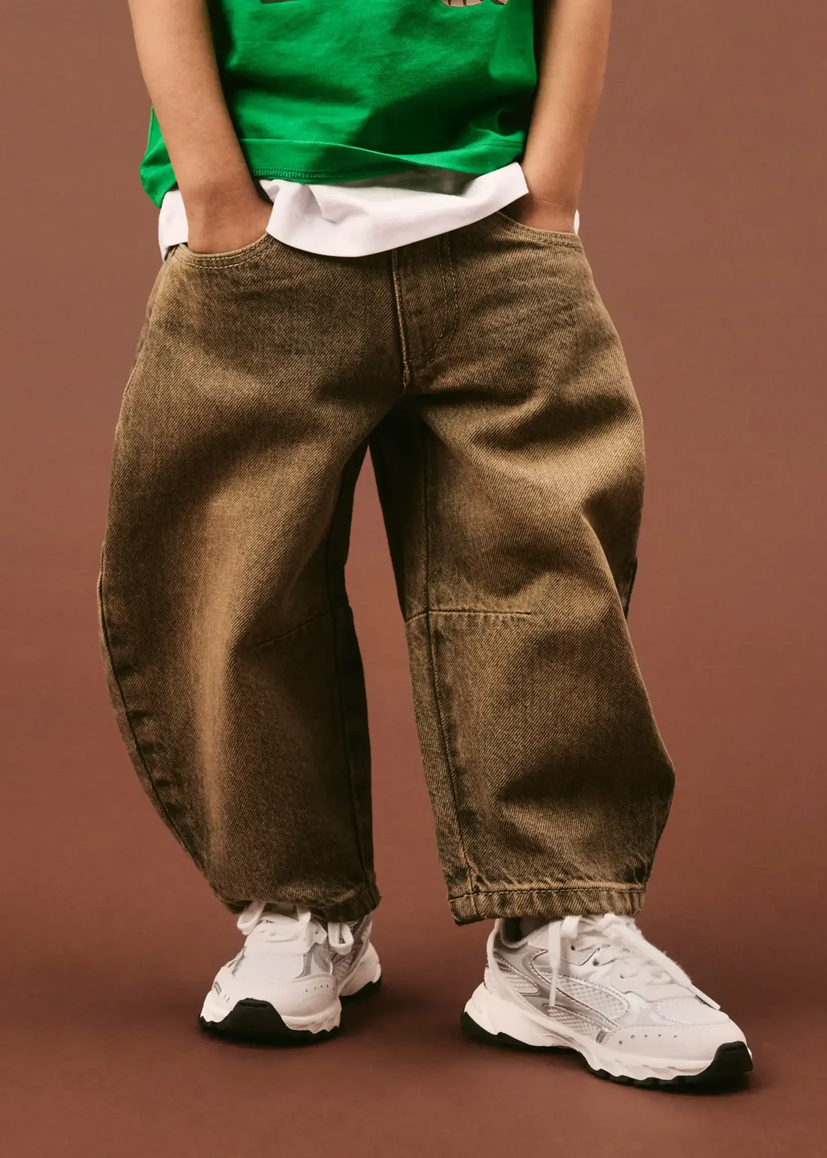 Name It Name It | NMMBEN BARREL JEANS - Brown Denim