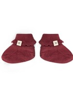 A Tiny Story A Tiny Story | baby slippers – Dark Red