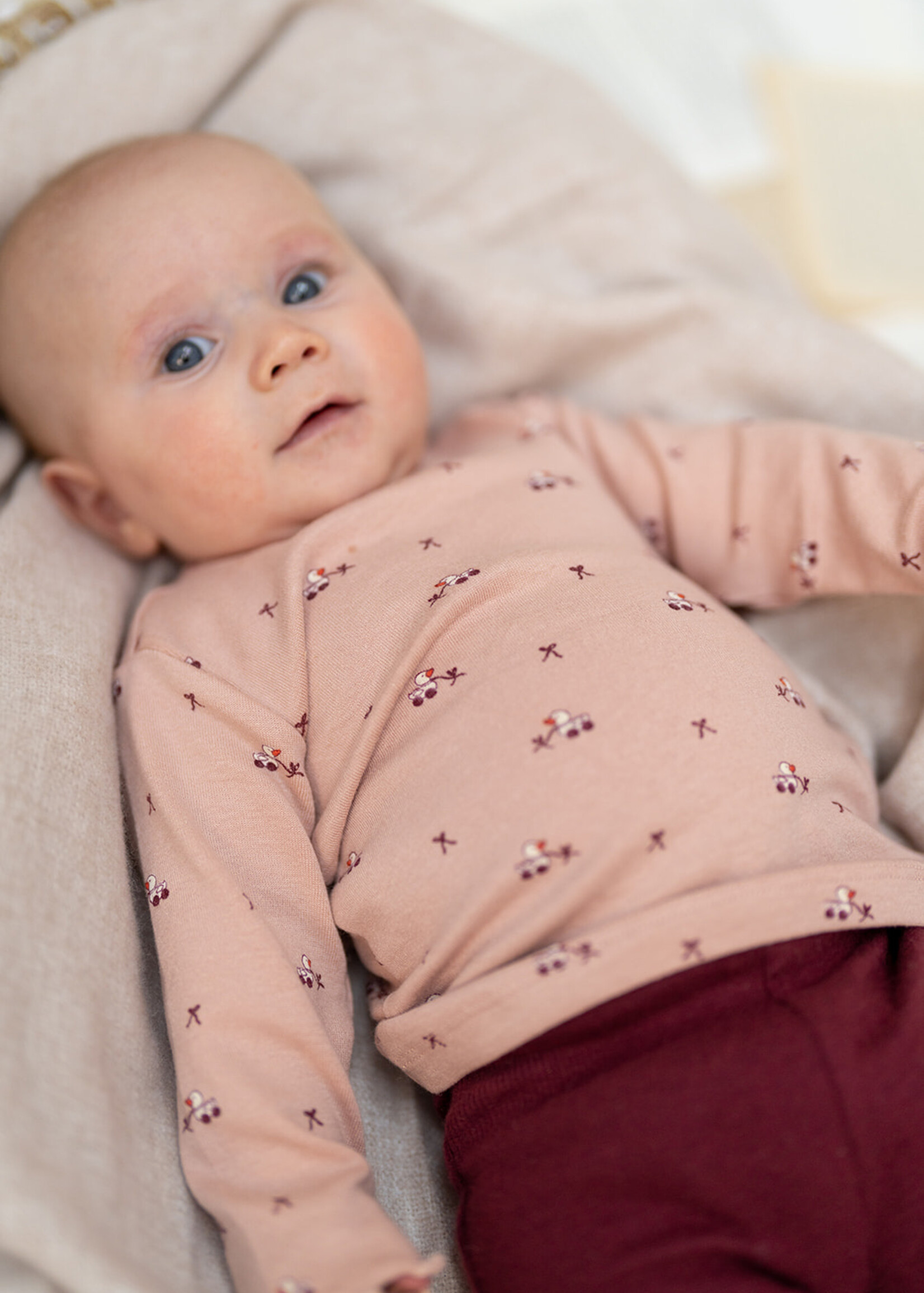 A Tiny Story A Tiny Story | baby t-shirt long sleeve - Old pink 6505