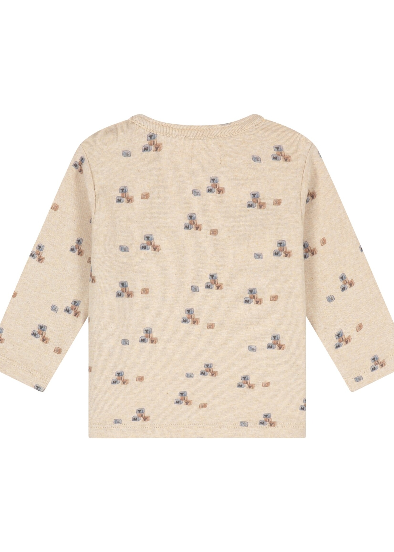 A Tiny Story A Tiny Story | baby t-shirt long sleeve - Beige melange 25132