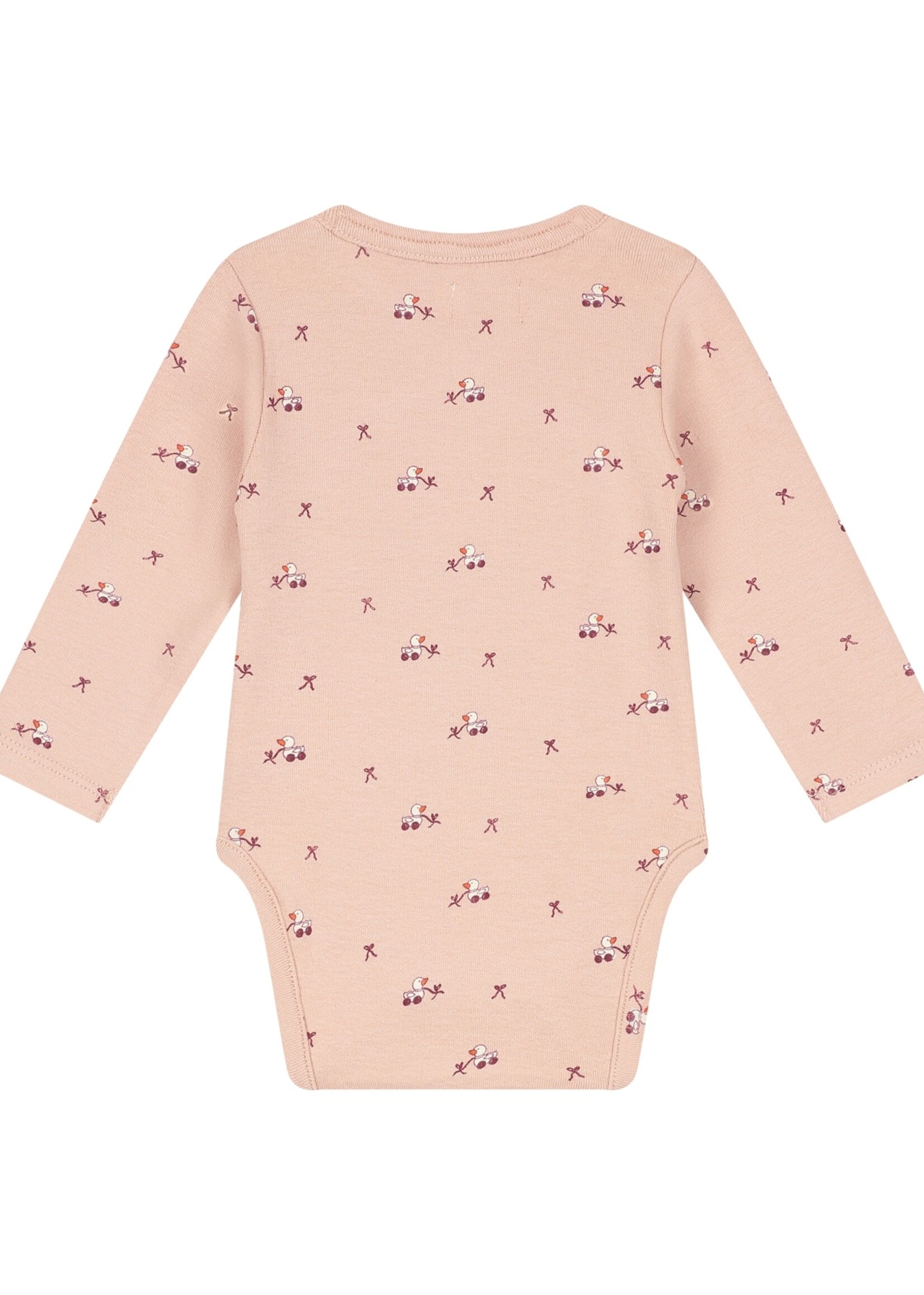 A Tiny Story A Tiny Story | baby romper long sleeve – Old Pink