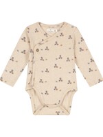 A Tiny Story A Tiny Story | baby romper long sleeve – Beige Melange