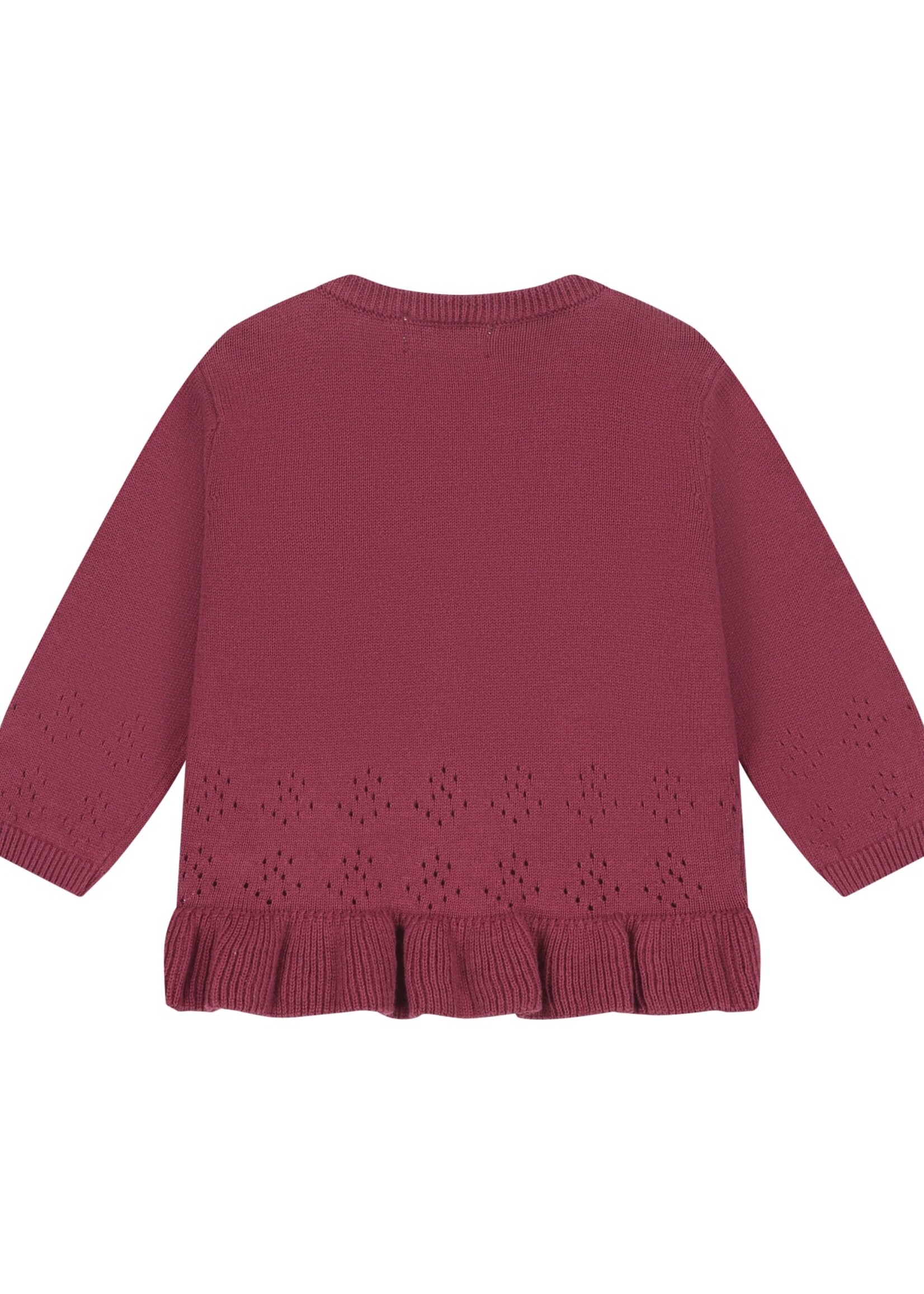A Tiny Story A Tiny Story | baby pullover – Dark red