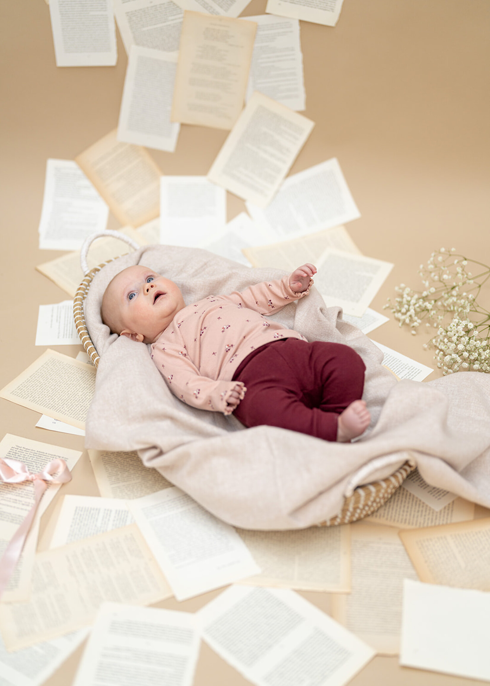 A Tiny Story A Tiny Story | baby pants - Dark red 1
