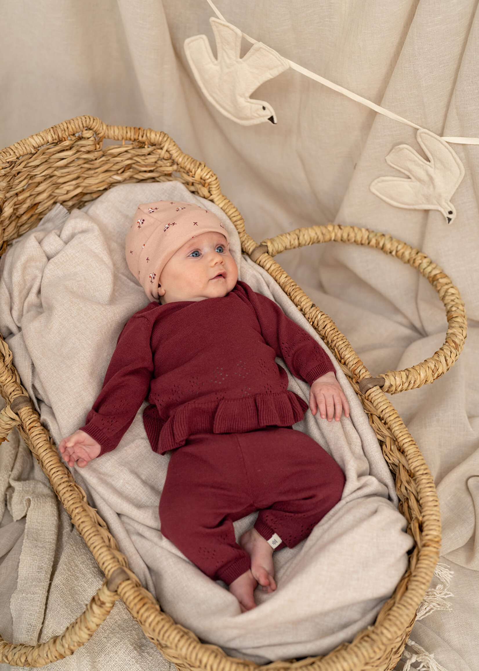 A Tiny Story A Tiny Story | baby pants - Dark red 6017