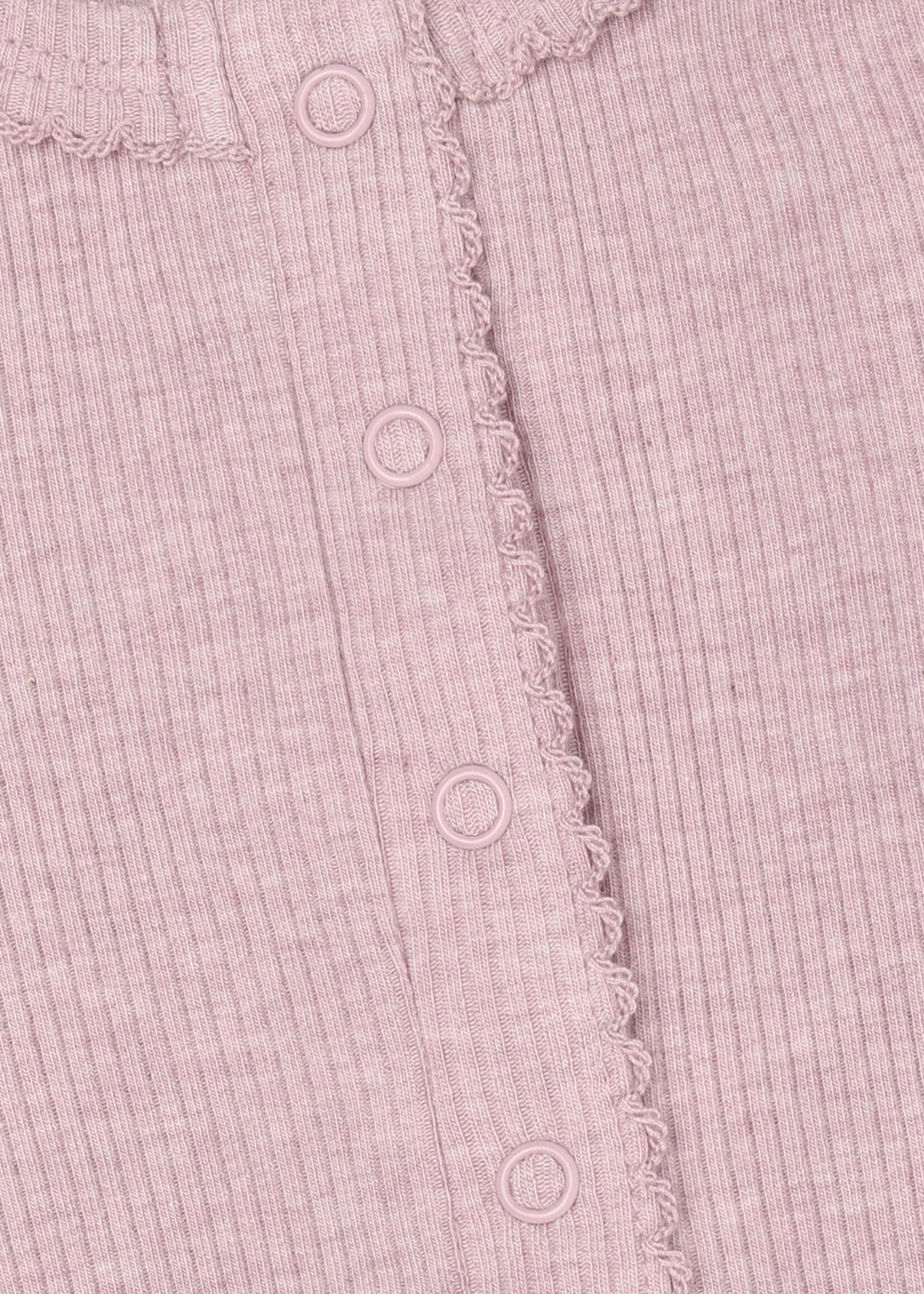Fixoni Fixoni | Romper LS Melange Rib – Rose