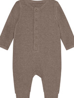 Fixoni Fixoni | Romper LS Melange Rib – Brown
