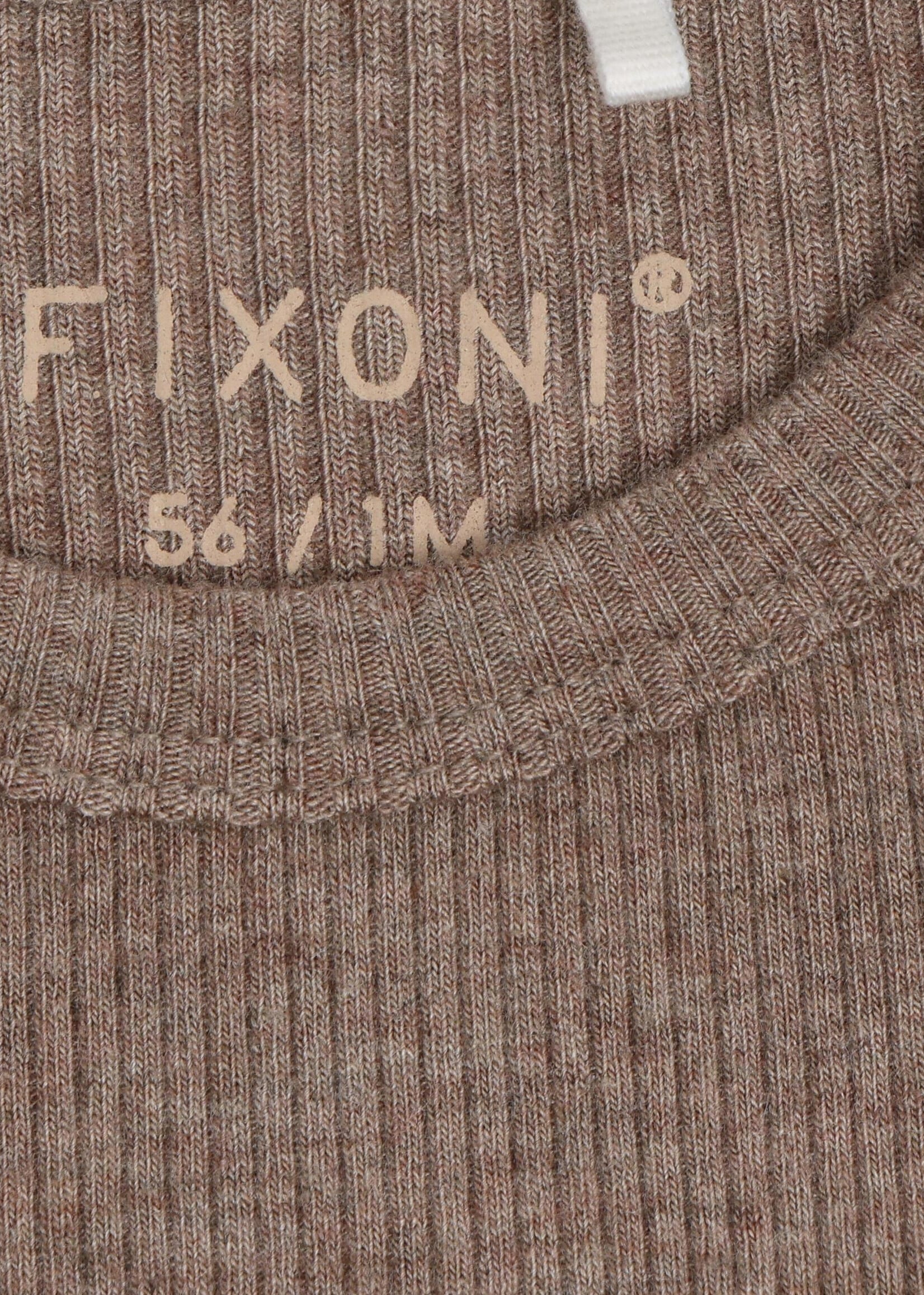 Fixoni Fixoni | T-shirt LS Melange Rib – Brown