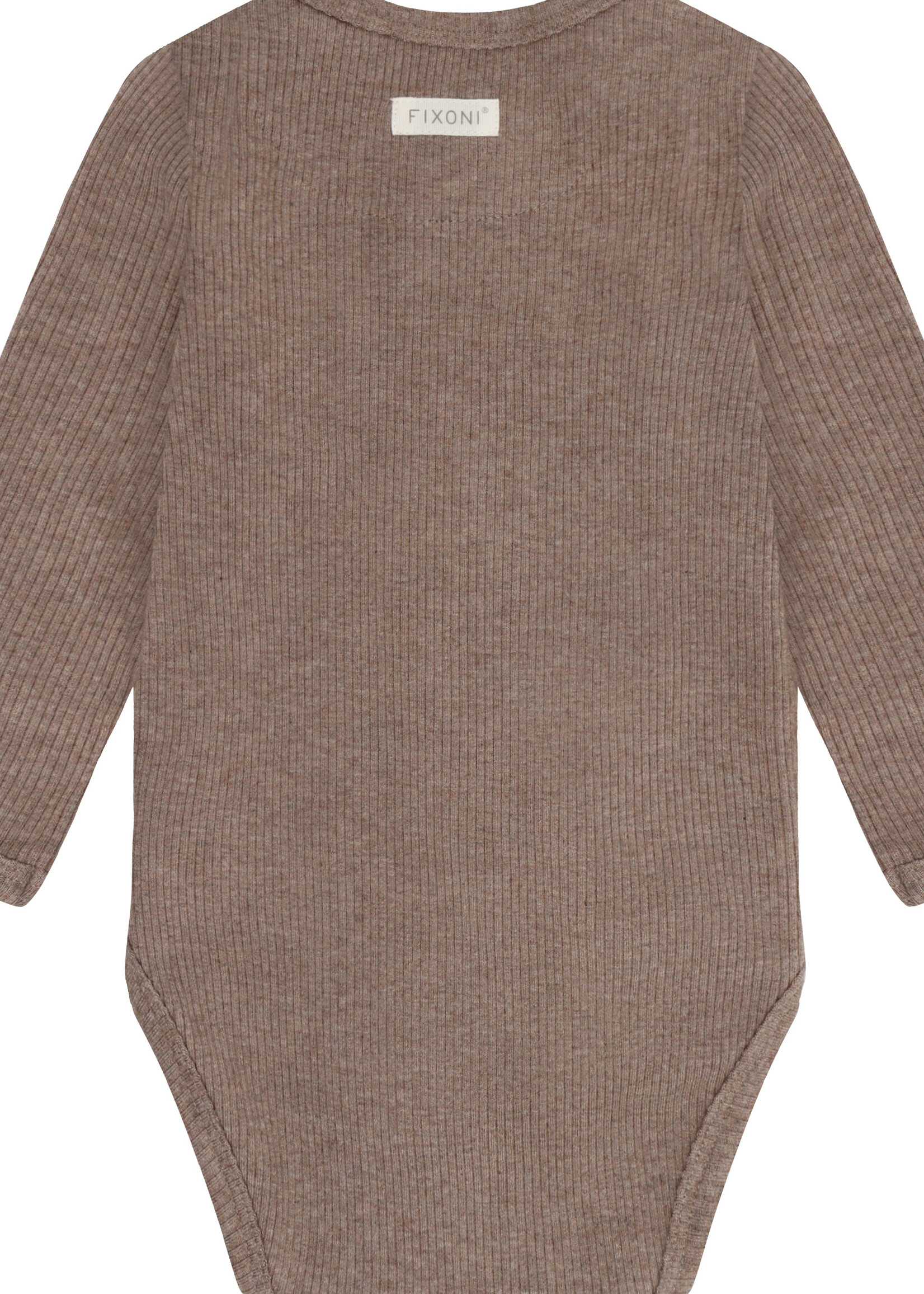 Fixoni Fixoni | Wrap Body LS Melange Rib - Brown