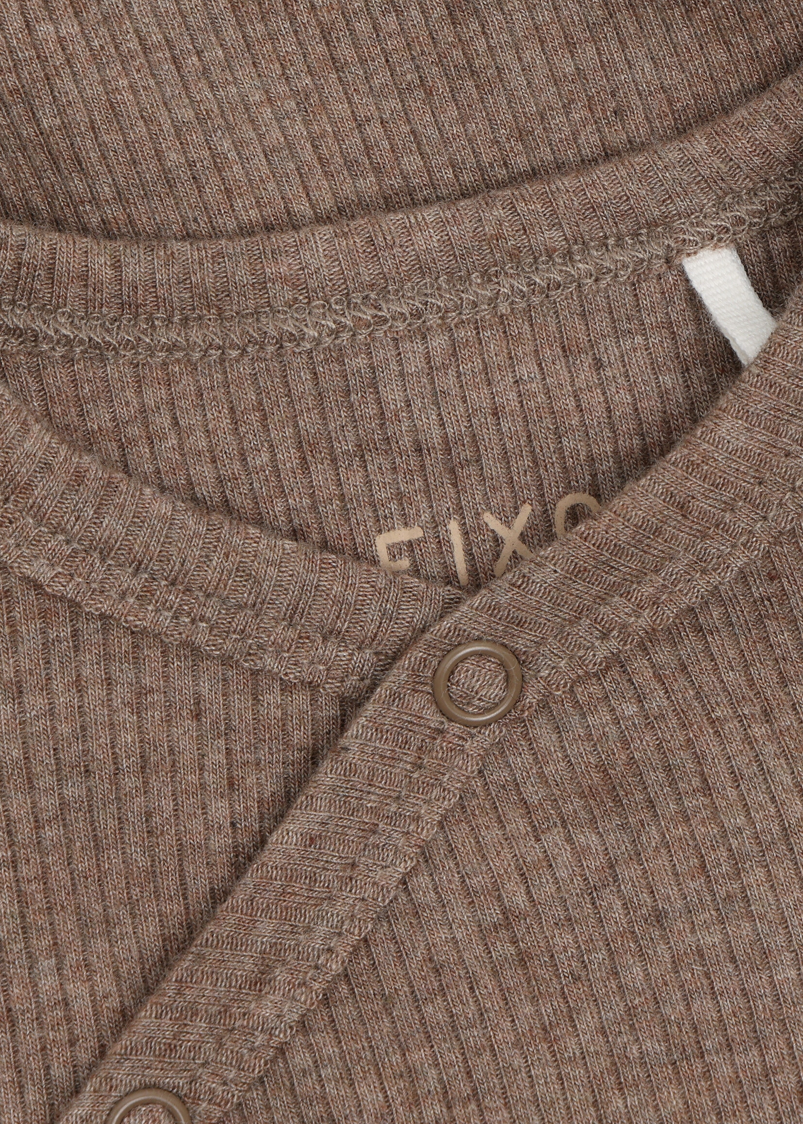 Fixoni Fixoni | Wrap Body LS Melange Rib - Brown