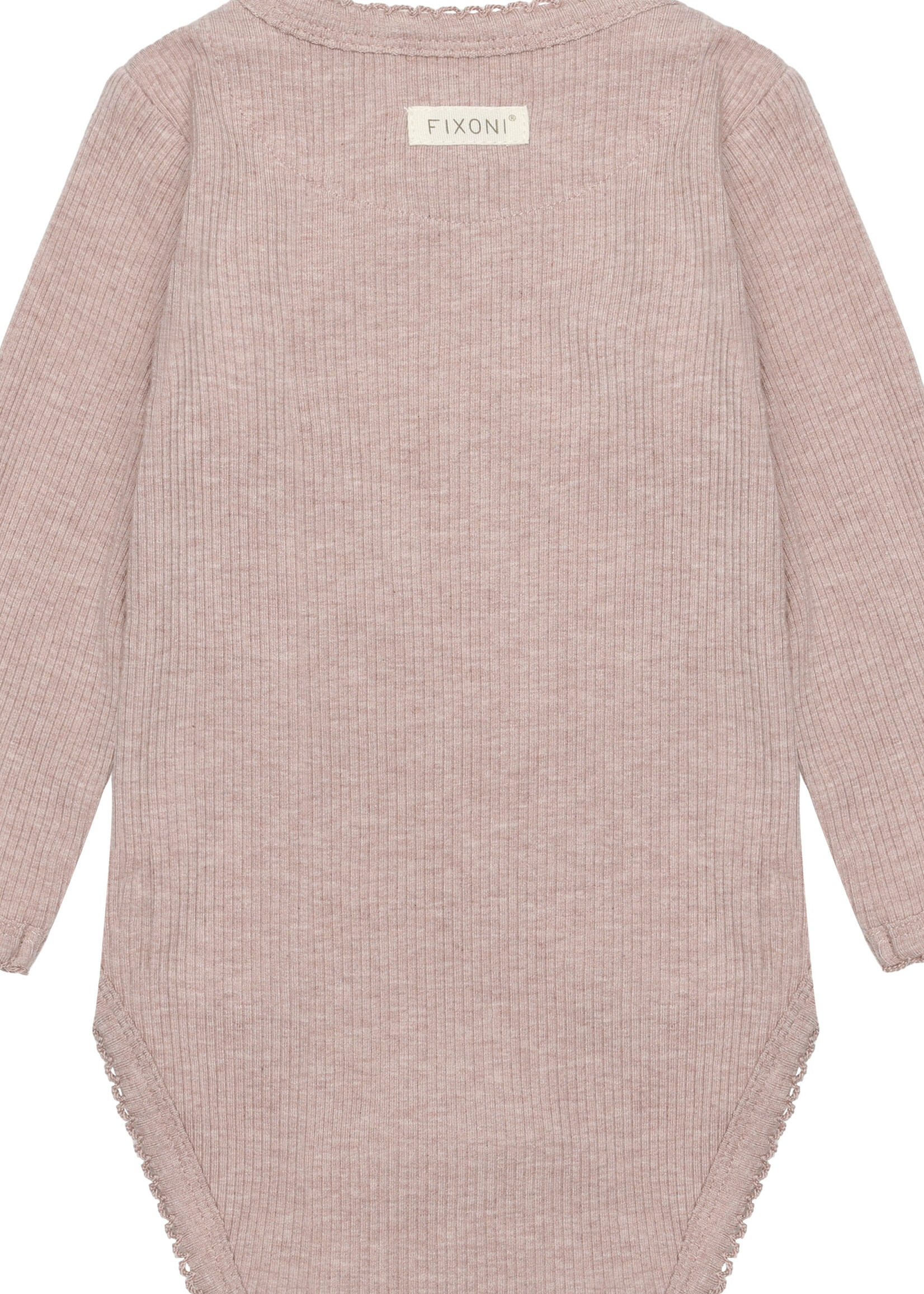 Fixoni Fixoni | Wrap Body LS Melange Rib – Rose