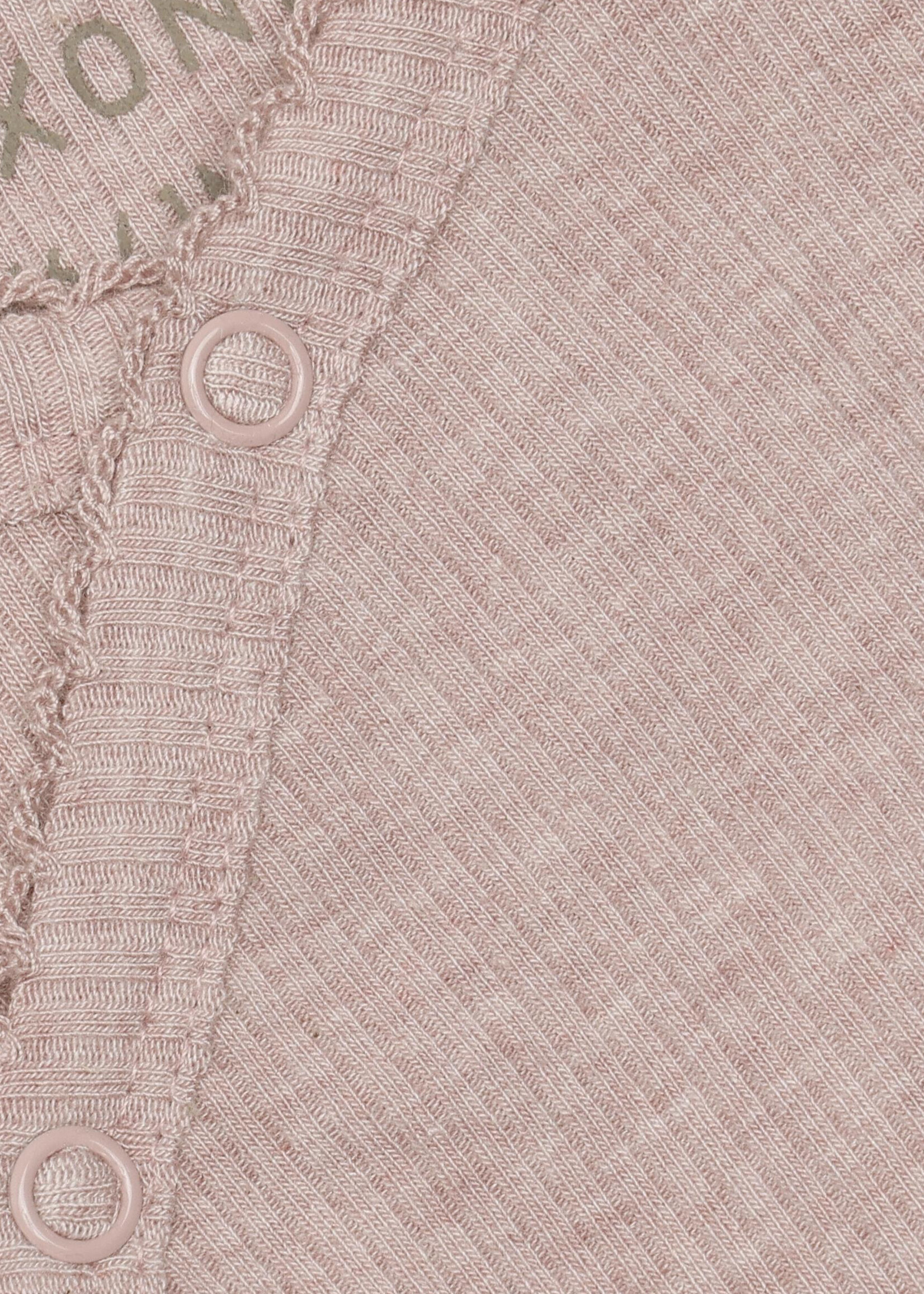 Fixoni Fixoni | Wrap Body LS Melange Rib – Rose