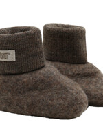 Huttelihut HUTTEliHUT | Footies Wool Fleece  - Brown Melange