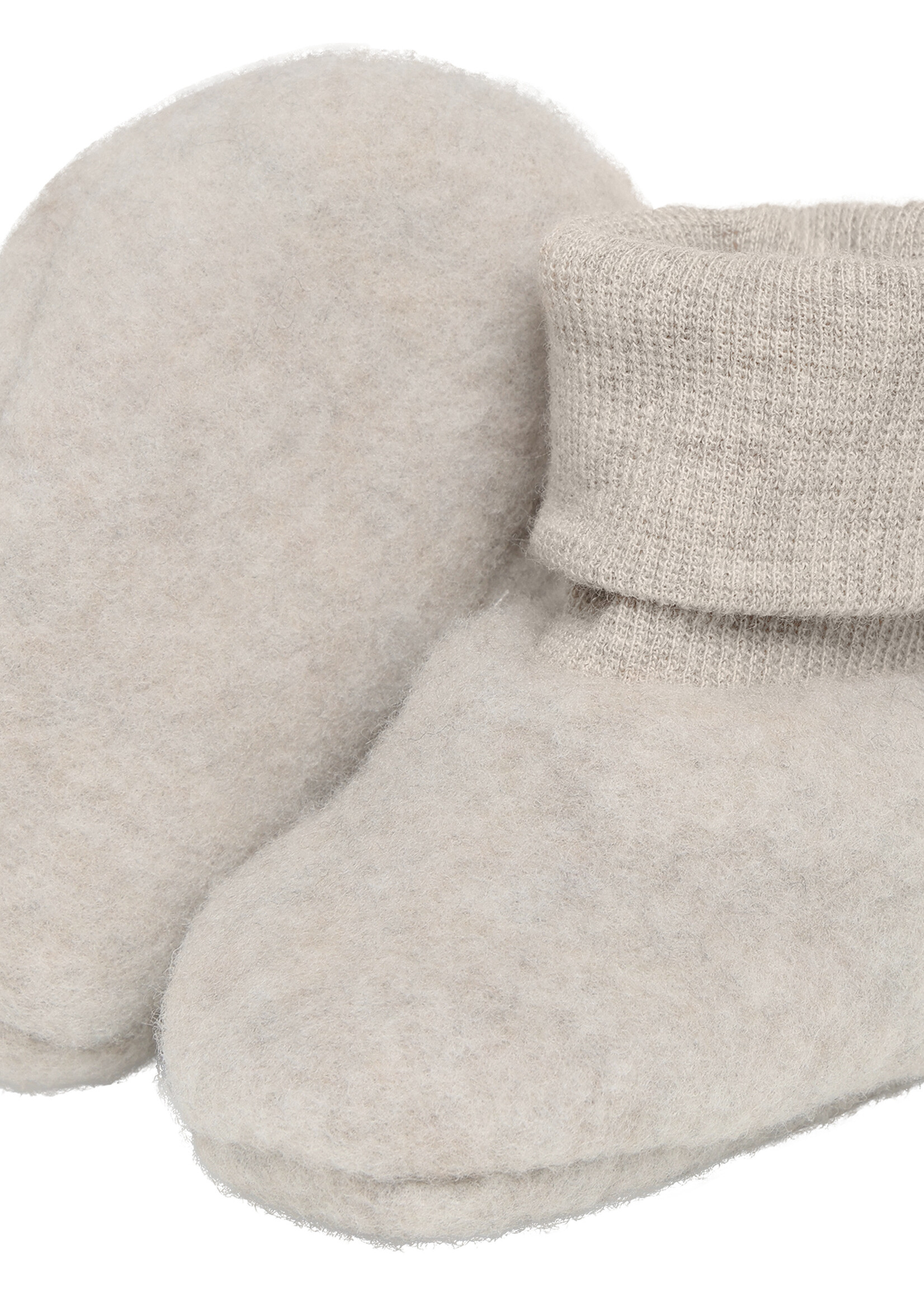 Huttelihut HUTTEliHUT | Footies Wool Fleece  - Camel Melange