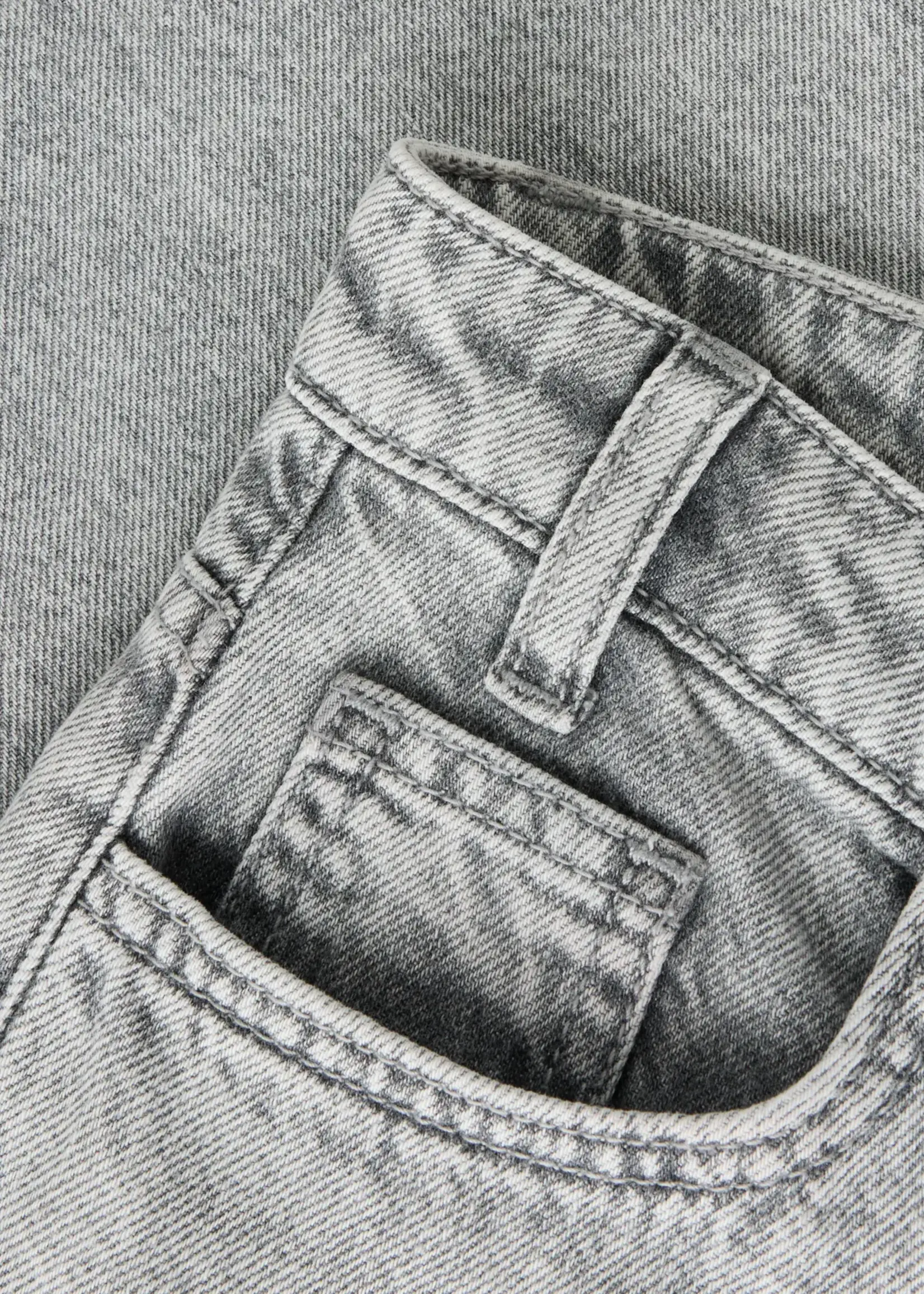 Name It Name it | NKFBELLA x-wide closure jeans 8181-BE - Light Grey Denim