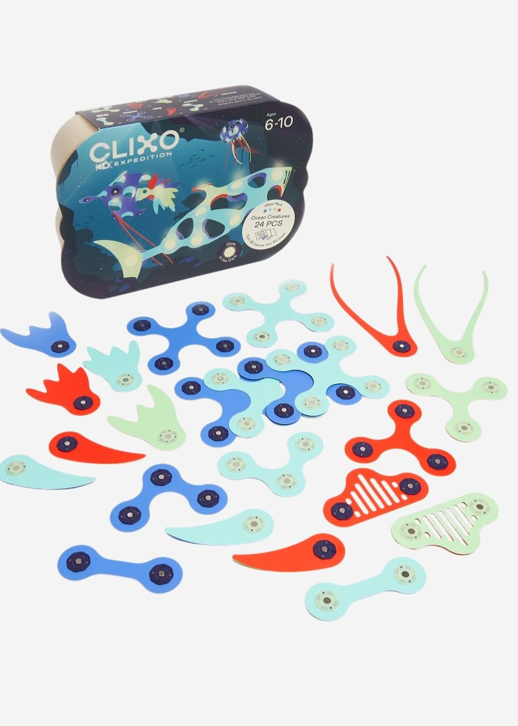 Clixo Clixo | Ocean Creatures - Adventure Pack
