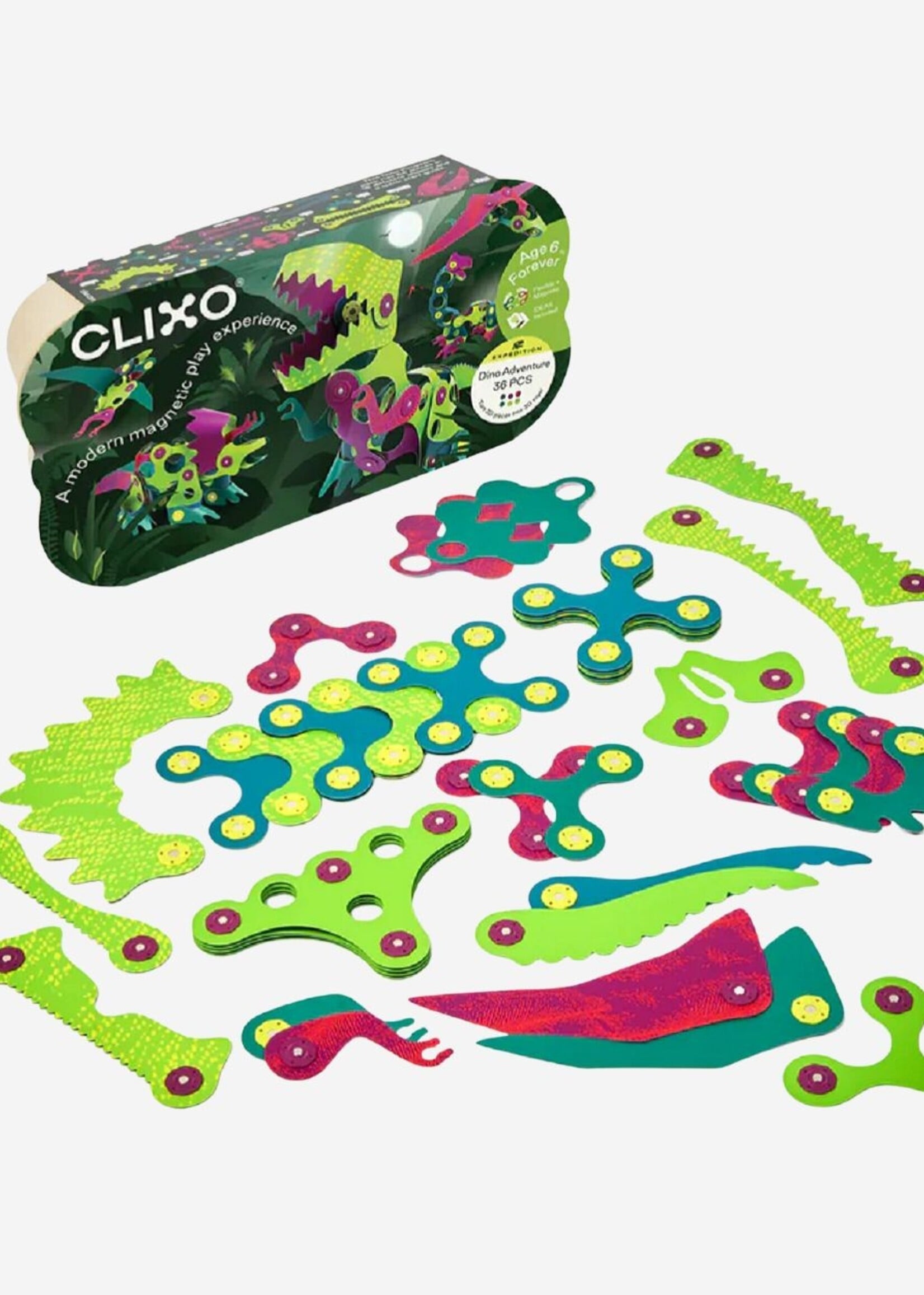 Clixo Clixo | Dino Adventure Set - Set van 36