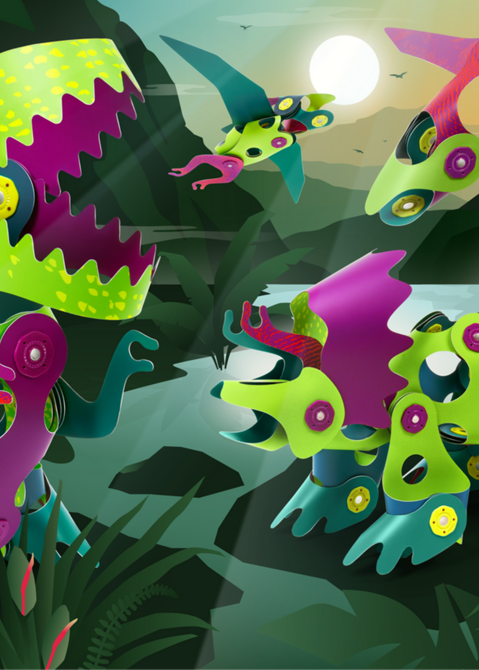 Clixo Clixo | Dino Adventure Set - Set van 36