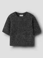 Name It Name it | NKFRIAGLITTER ss knit top - Black