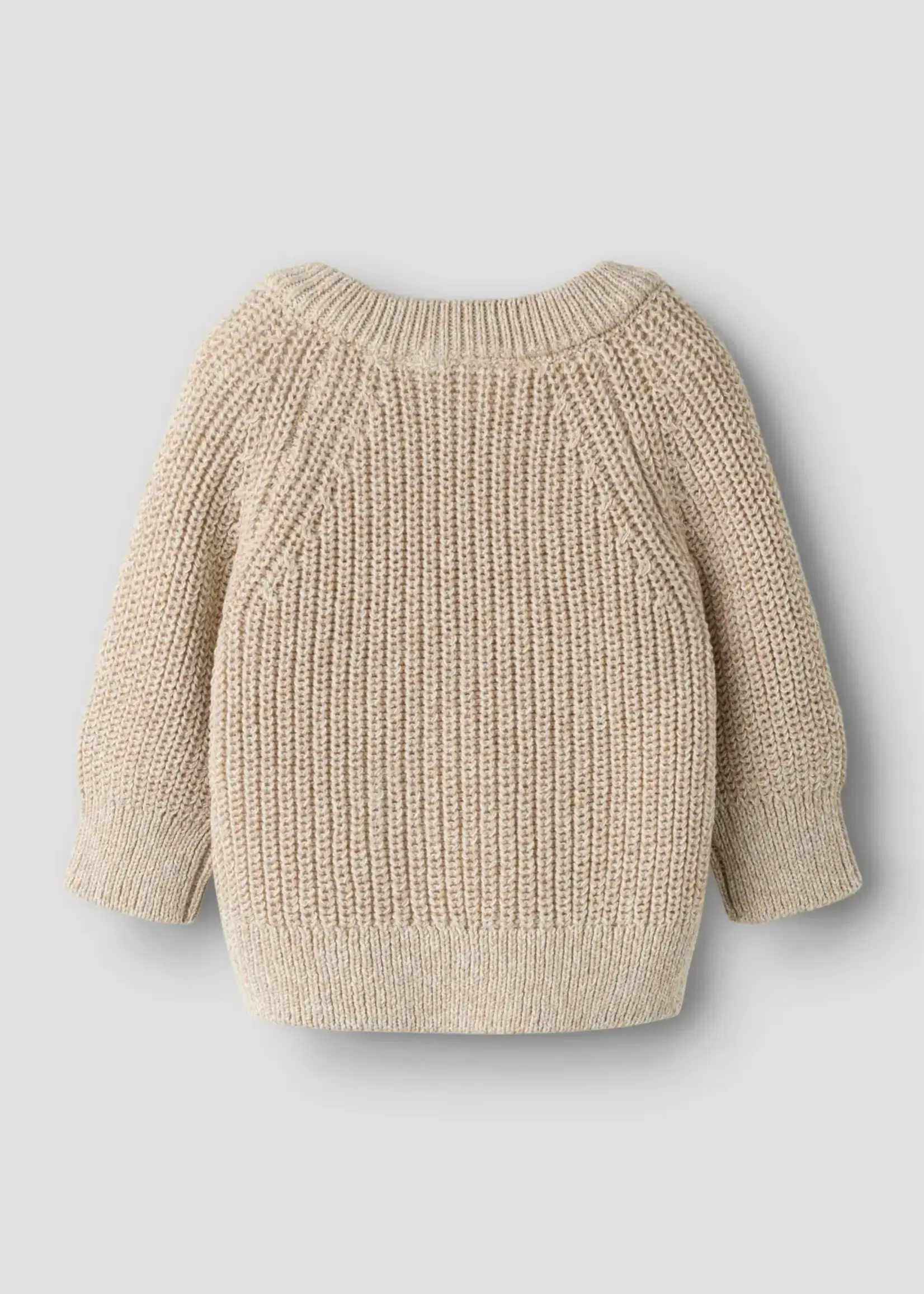 Lil’ Atelier Lil' Atelier | NBMROKKOS LS KNIT LIL - White Pepper/Melange