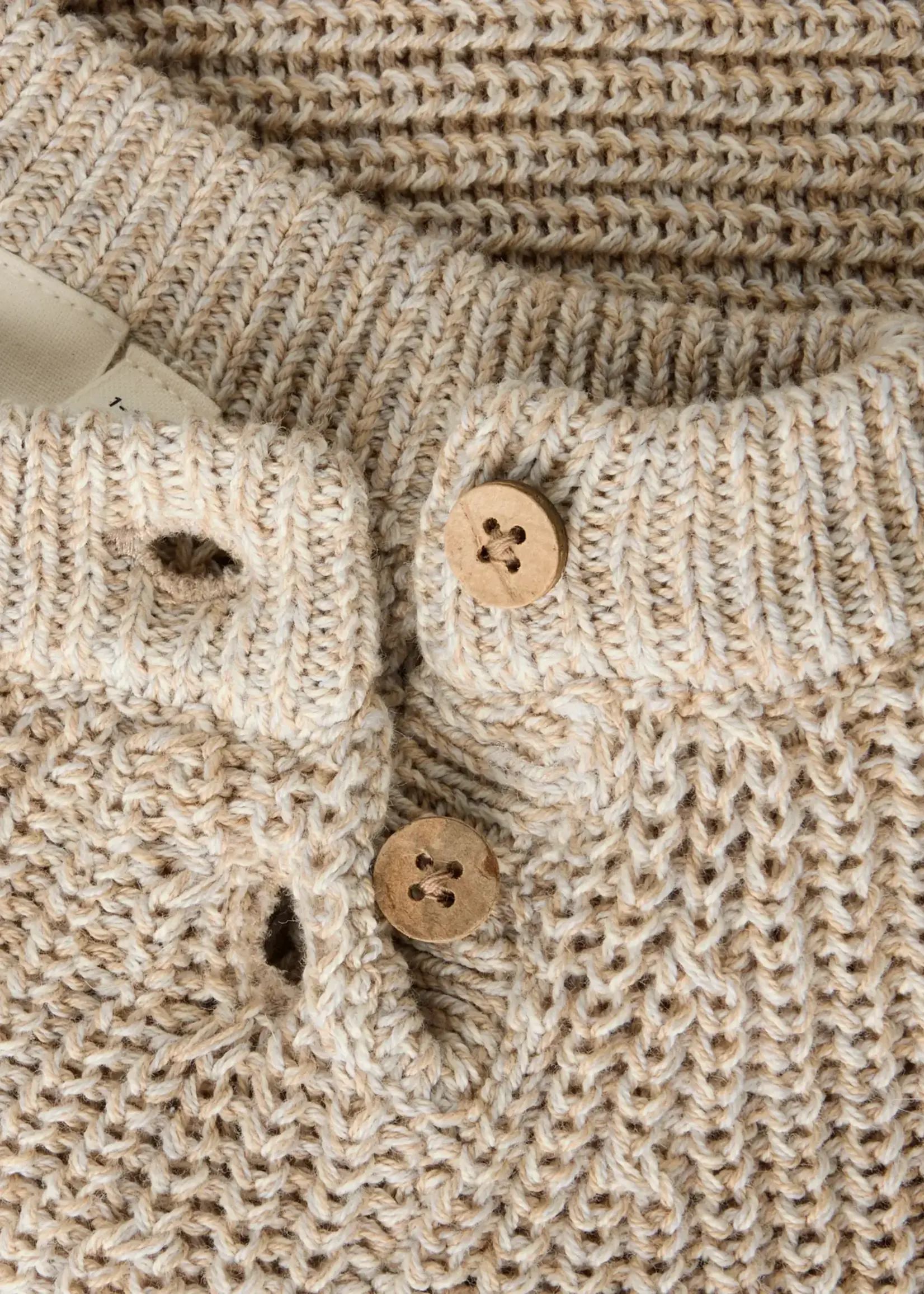 Lil’ Atelier Lil' Atelier | NBMROKKOS LS KNIT LIL - White Pepper/Melange
