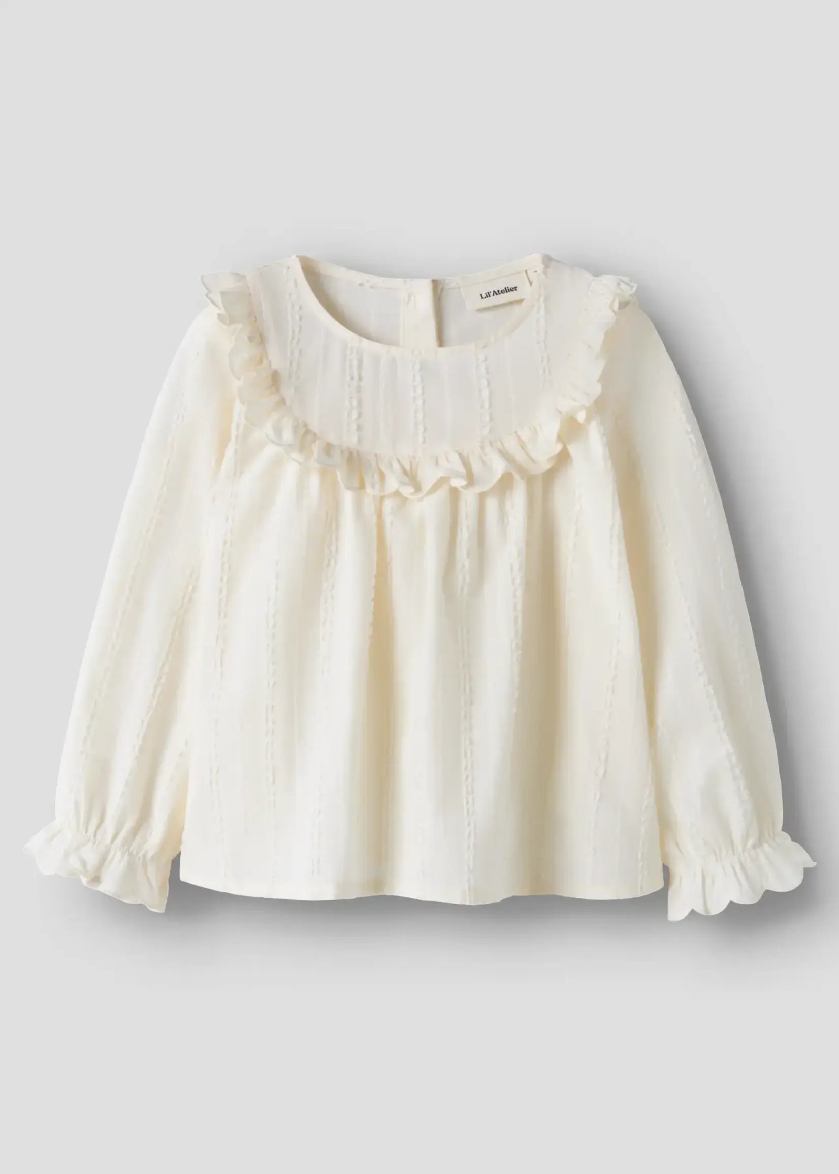 Lil’ Atelier Lil'Atelier | NMFROSEA ls loose shirt lil - Turtledove