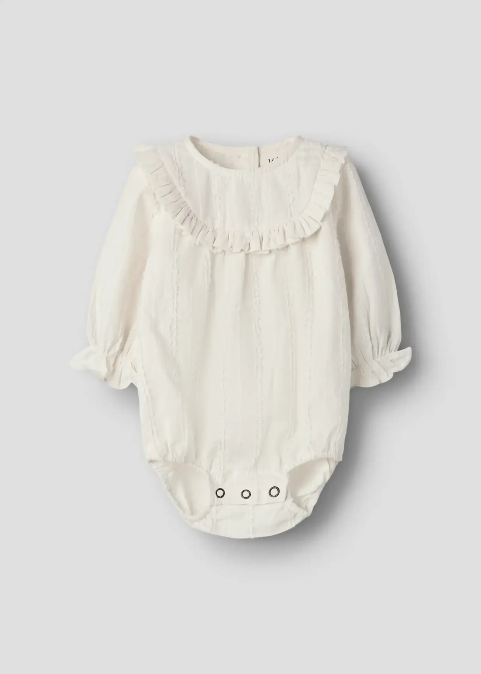 Lil’ Atelier Lil'Atelier | NBFROSEA FIK LS LOOSE ROMPER LIL - Turtledove