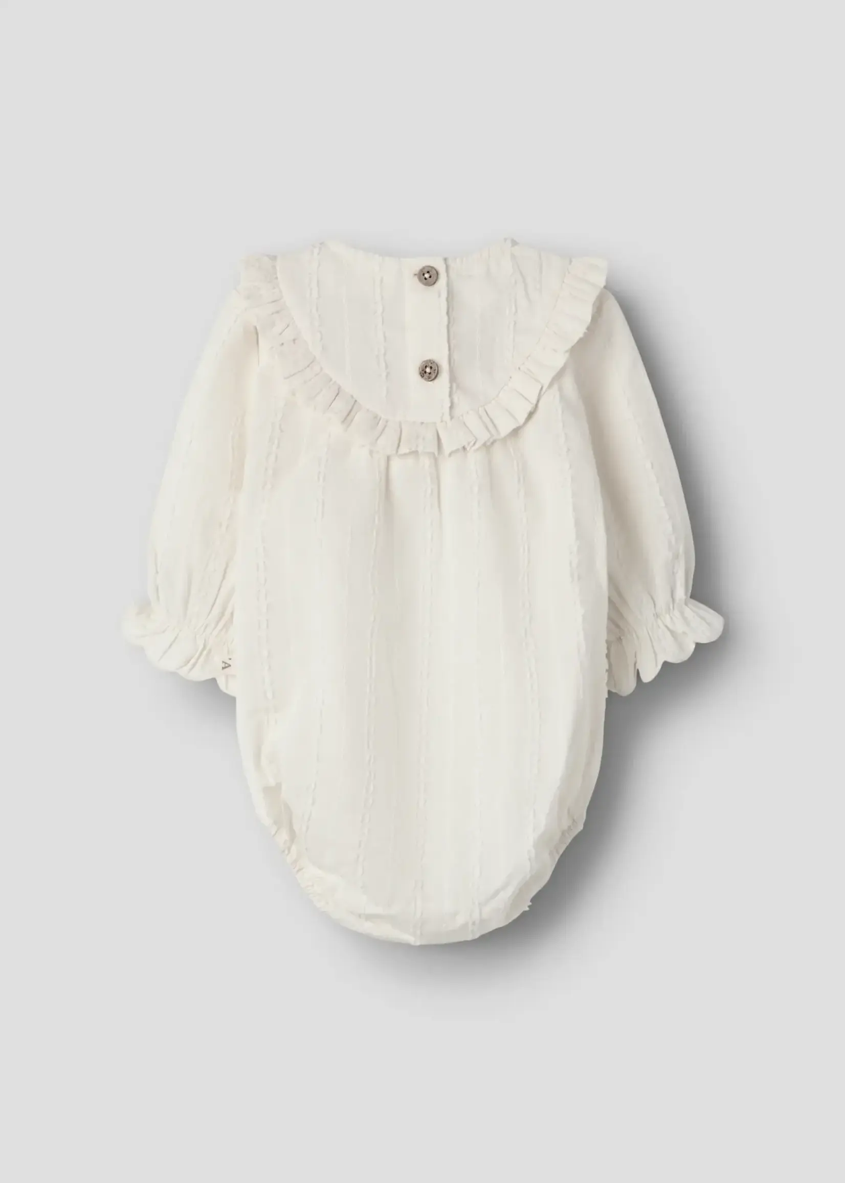 Lil’ Atelier Lil'Atelier | NBFROSEA FIK LS LOOSE ROMPER LIL - Turtledove