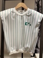 Dolly sport Cropped pinstripe baseball top